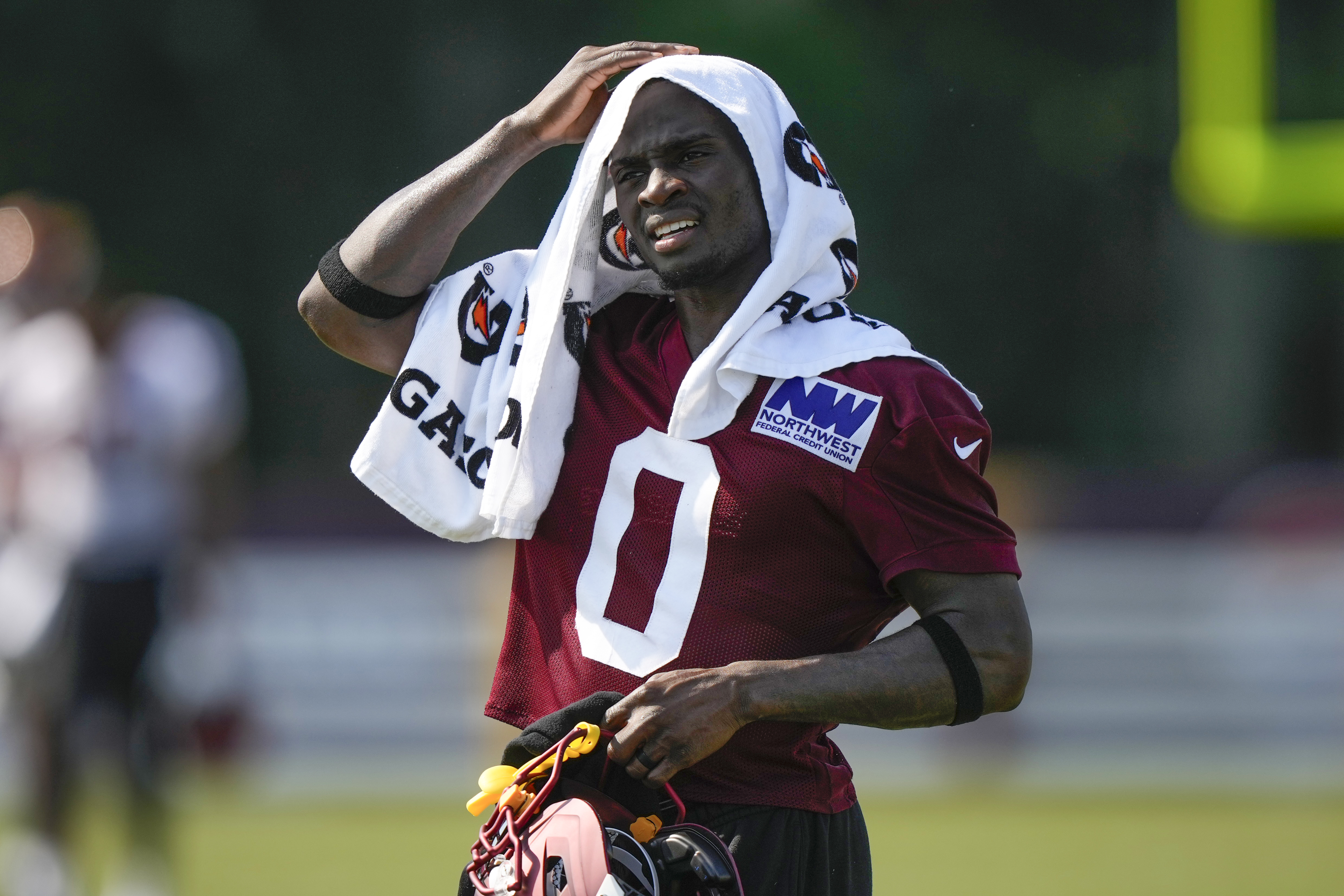 Mike Sainristil at Commanders Training Camp