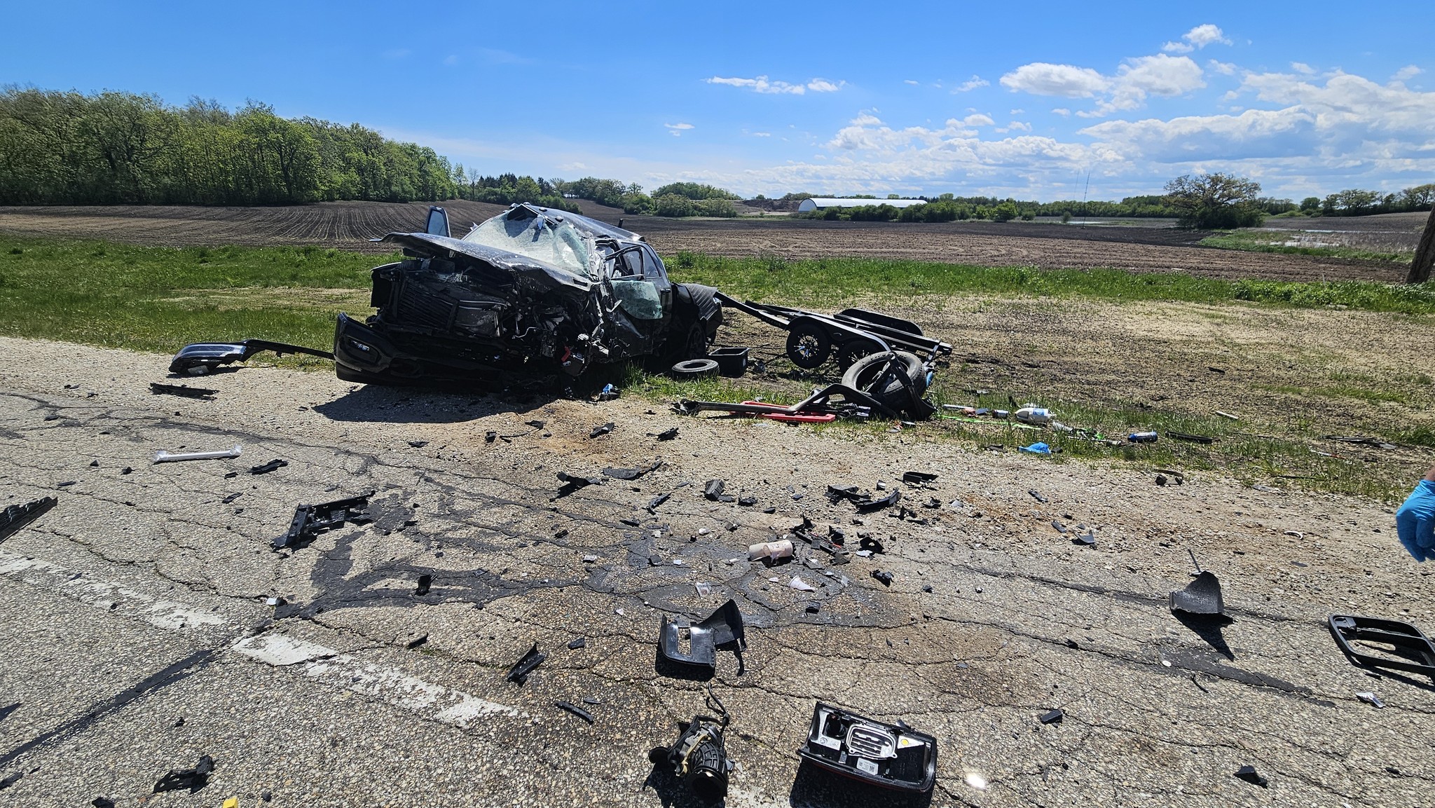 Northwestern Ave crash in Caledonia