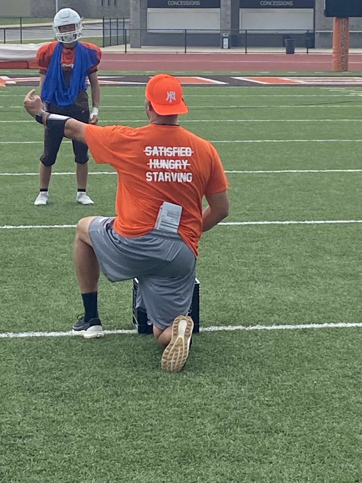 Portage Northern football practice