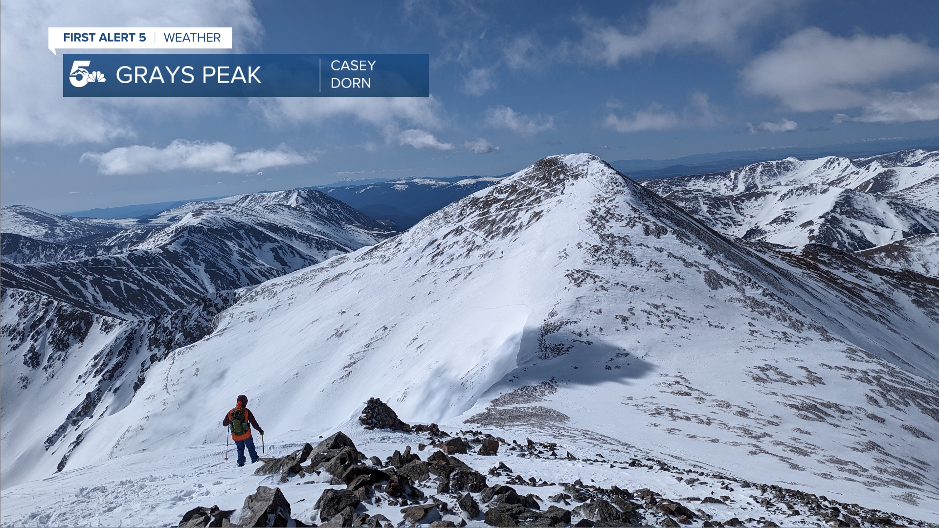 Grays Peak as seen from Torreys Peak on Memorial Day, 5/27/24