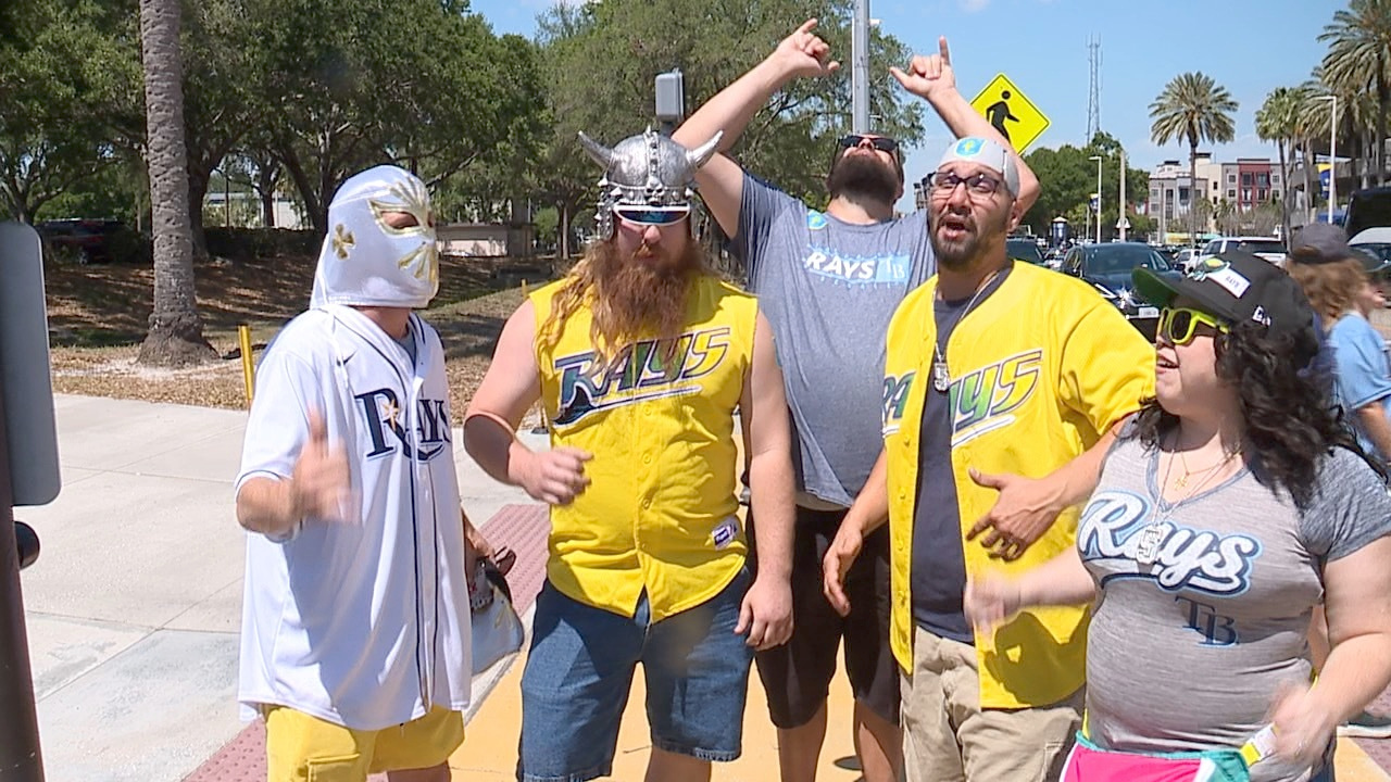 Enthusiastic fans fill Tropicana Field for opening day