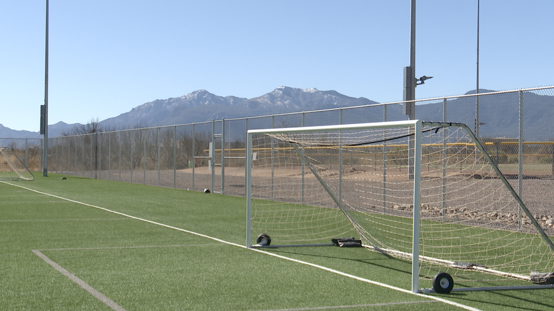 Sierra Vista's redesigned Domingo Paiz Soccer Fields replaced weathered grass with artificial turf. 