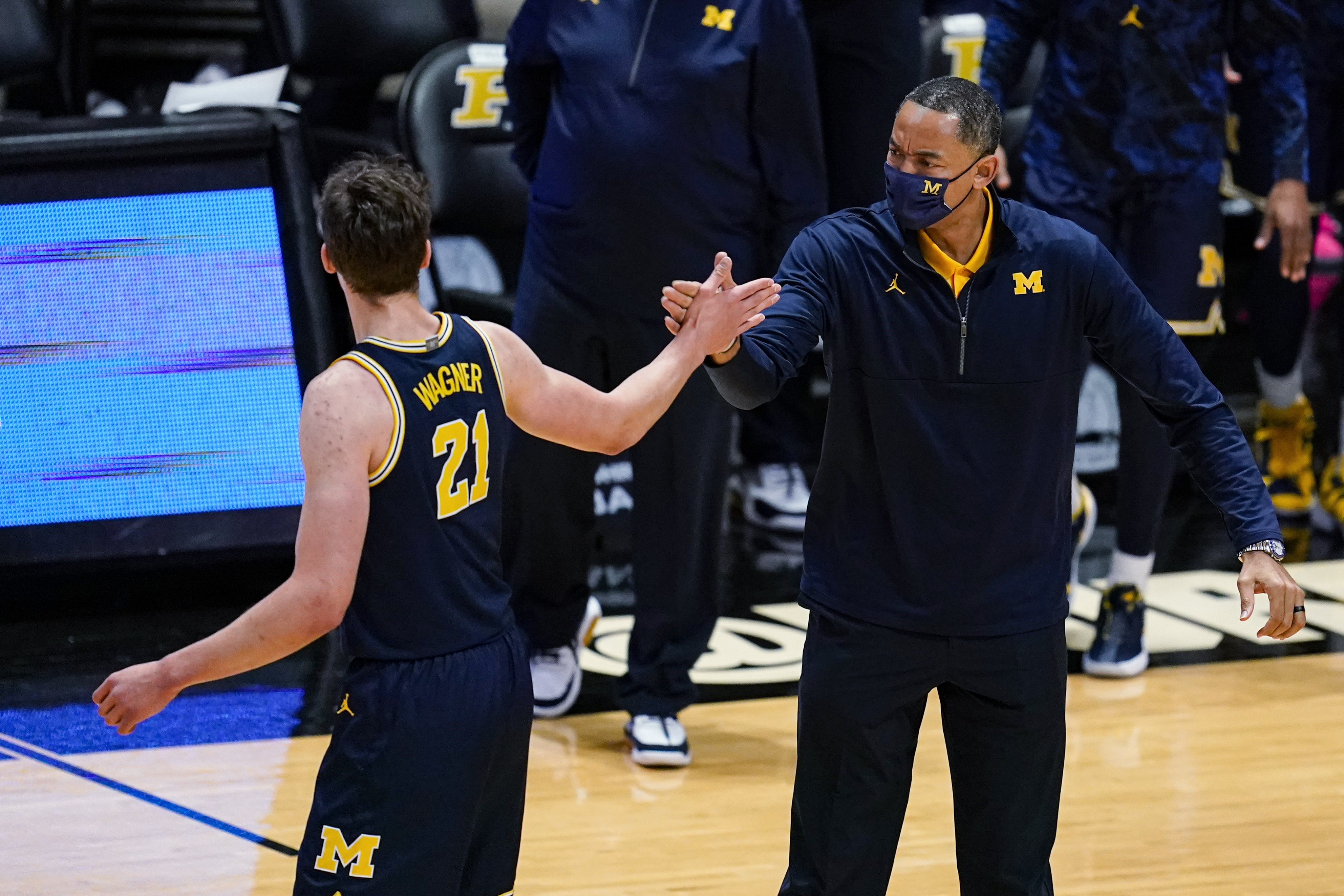 Franz Wagner, Juwan Howard Michigan Purdue Basketball