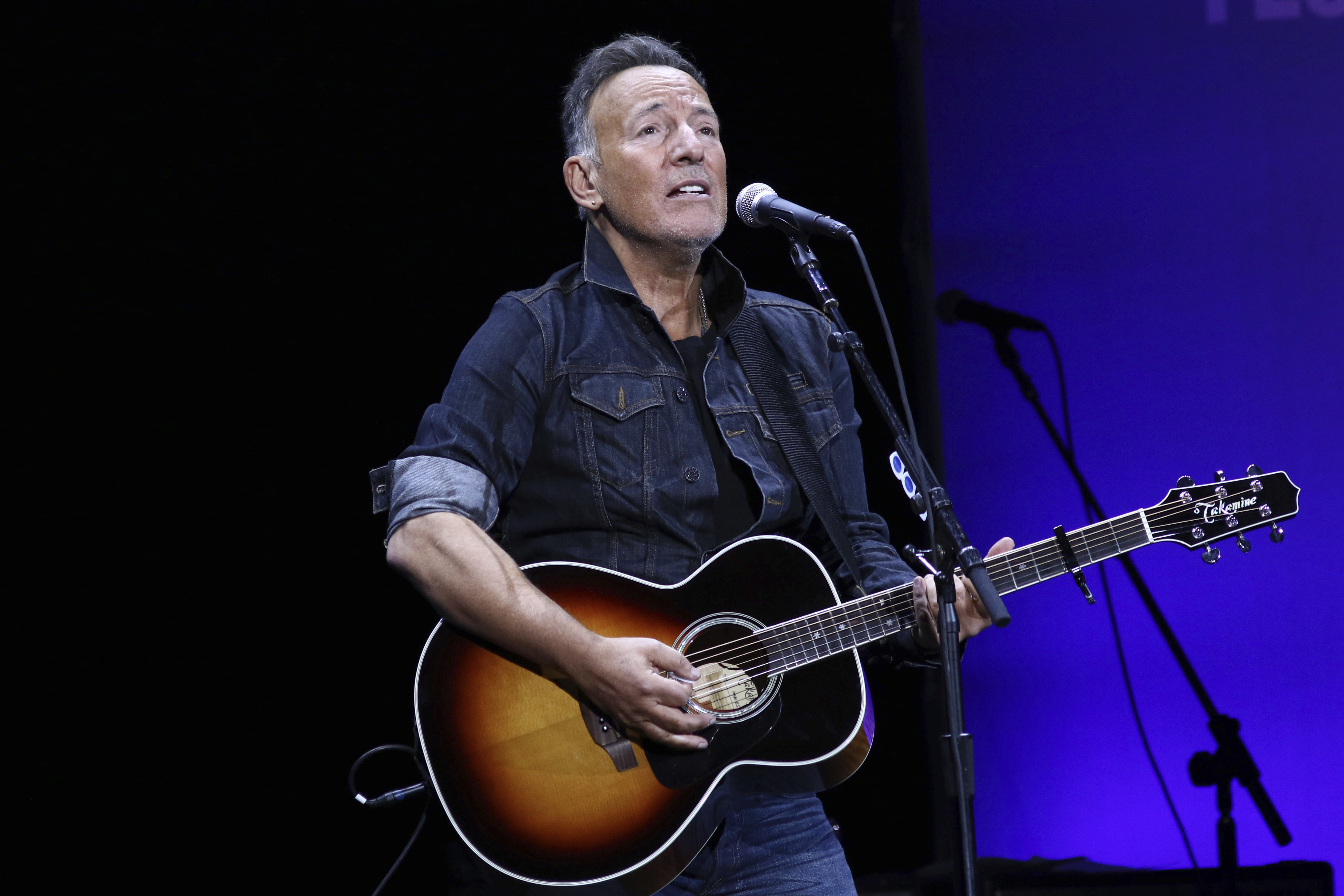 Bruce Springsteen performs in New York in 2019