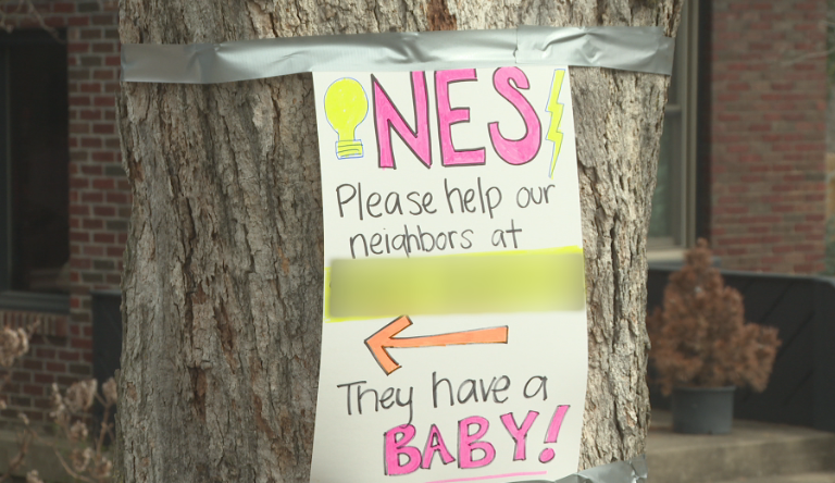 Neighbor's handwritten sign helps restore power to East Nashville family after days in the dark
