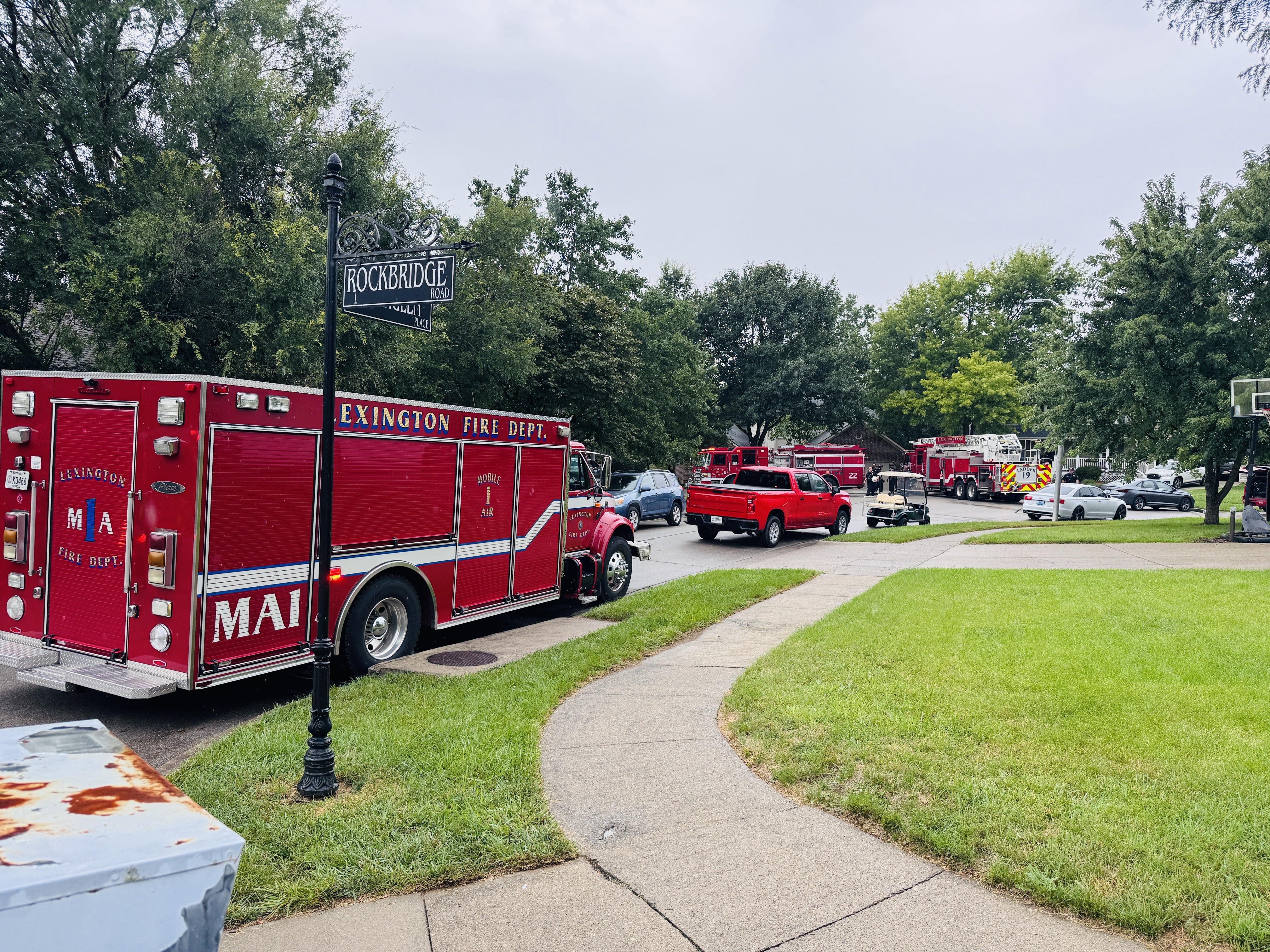 Structure fire on Brookglen Place Sunday