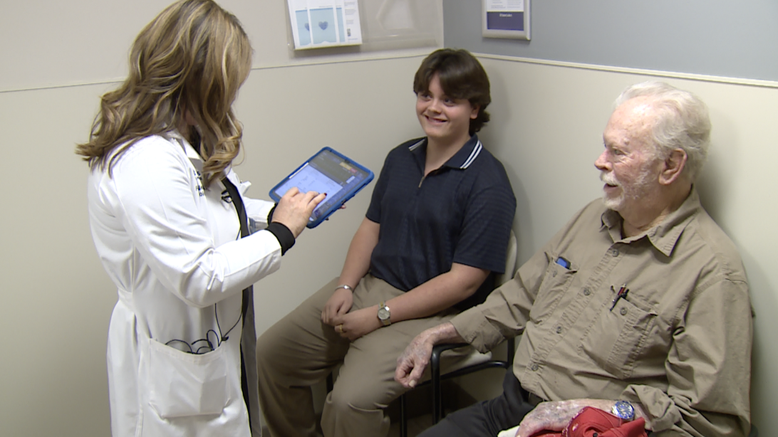 Grandfather grateful to be alive after grandson's quick thinking saves his life