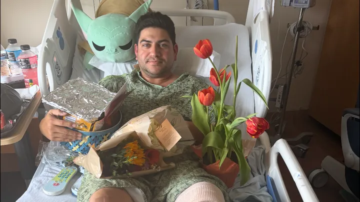 Zachary Morales is recovering from a broken leg after a hit-and-run crash nearly killed him in Otay Ranch. He is still looking for the driver who almost took his life.