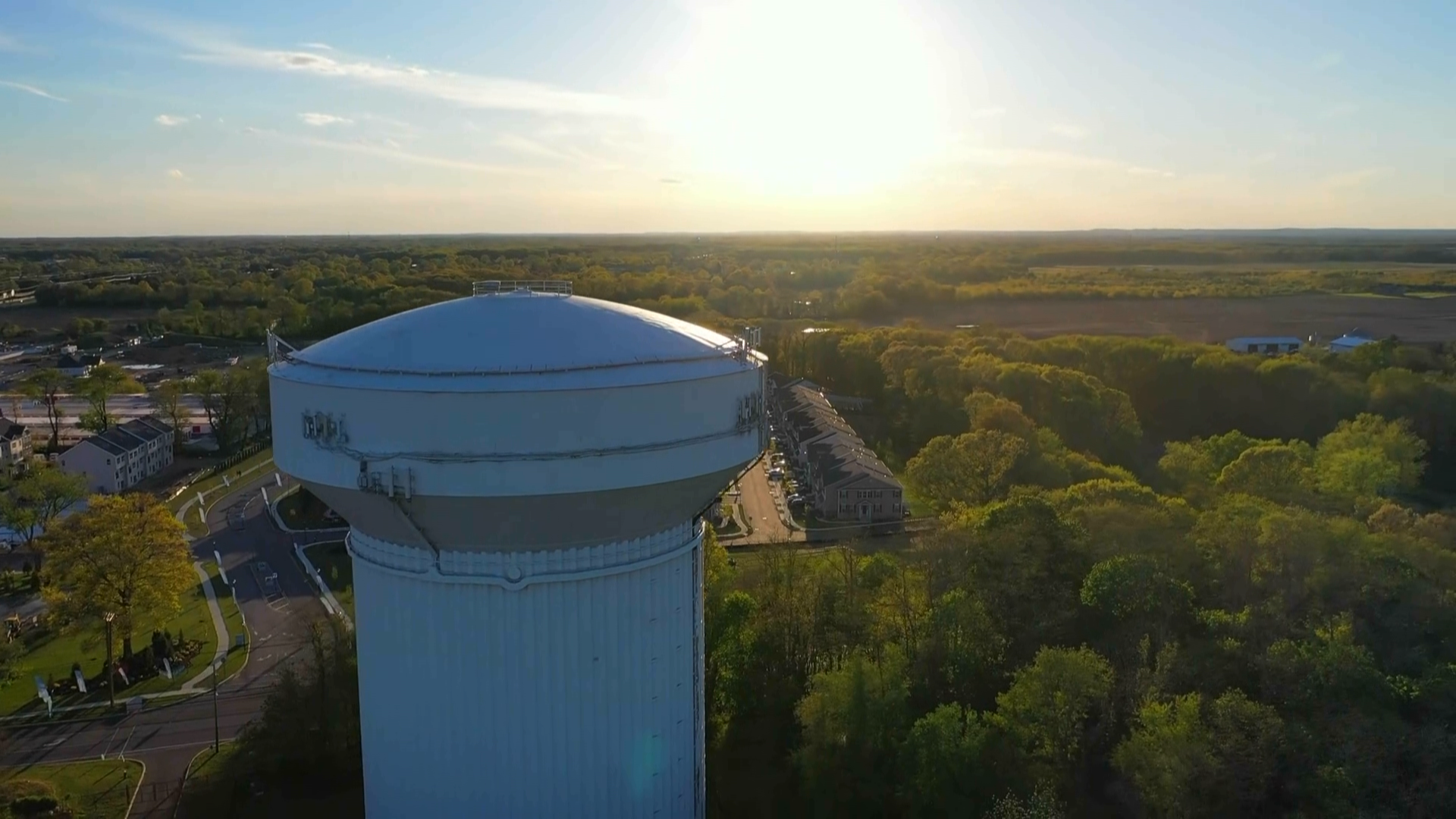 Large water tower