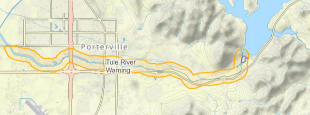 Tule River evac map