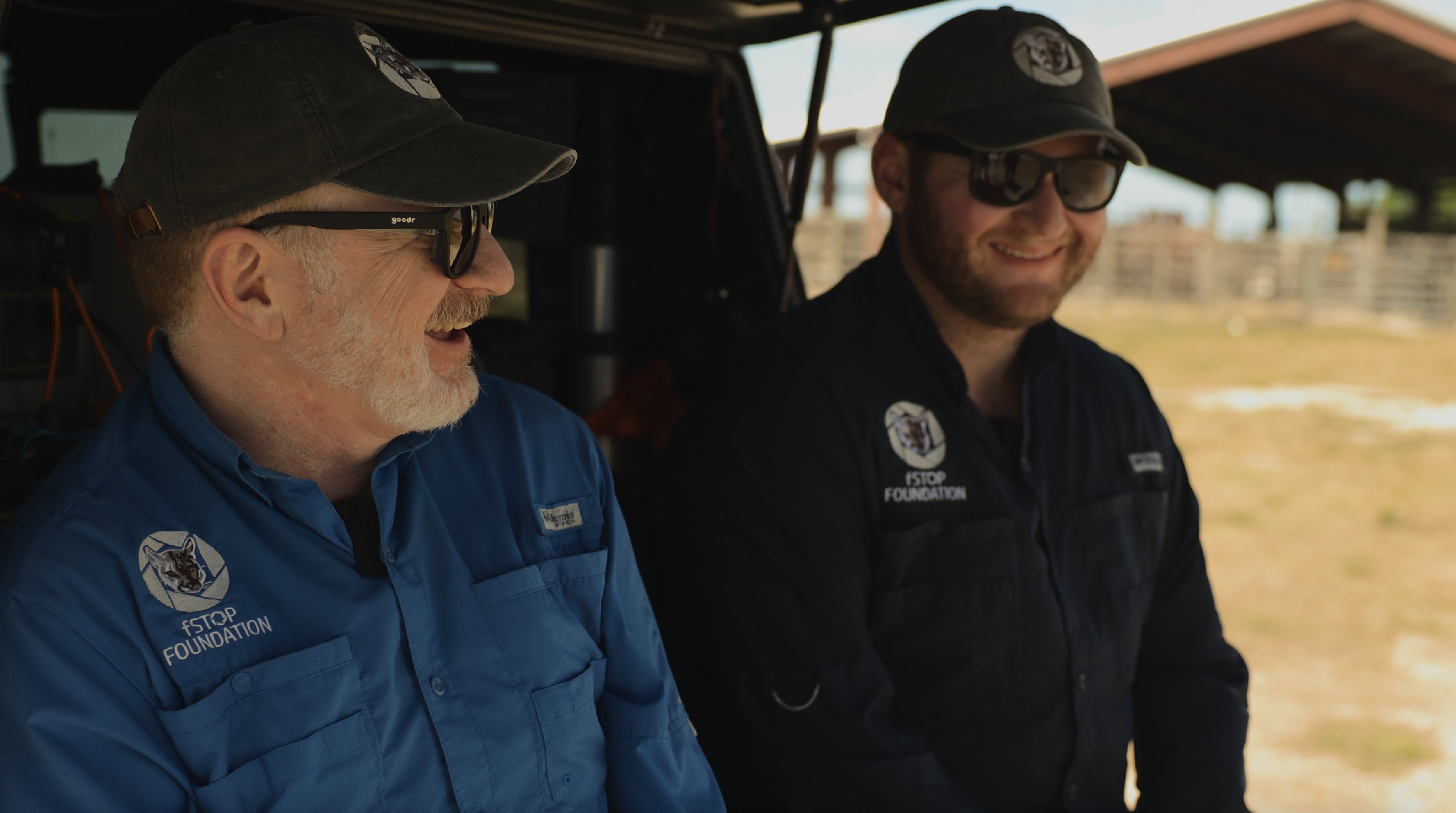 William (left) and Max (right) Freund.  Father and son wildlife filmmakers.
