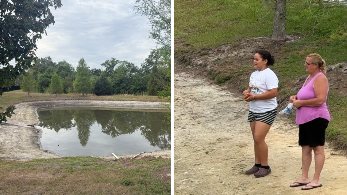 Low water levels in ponds have families concerned about wildlife 