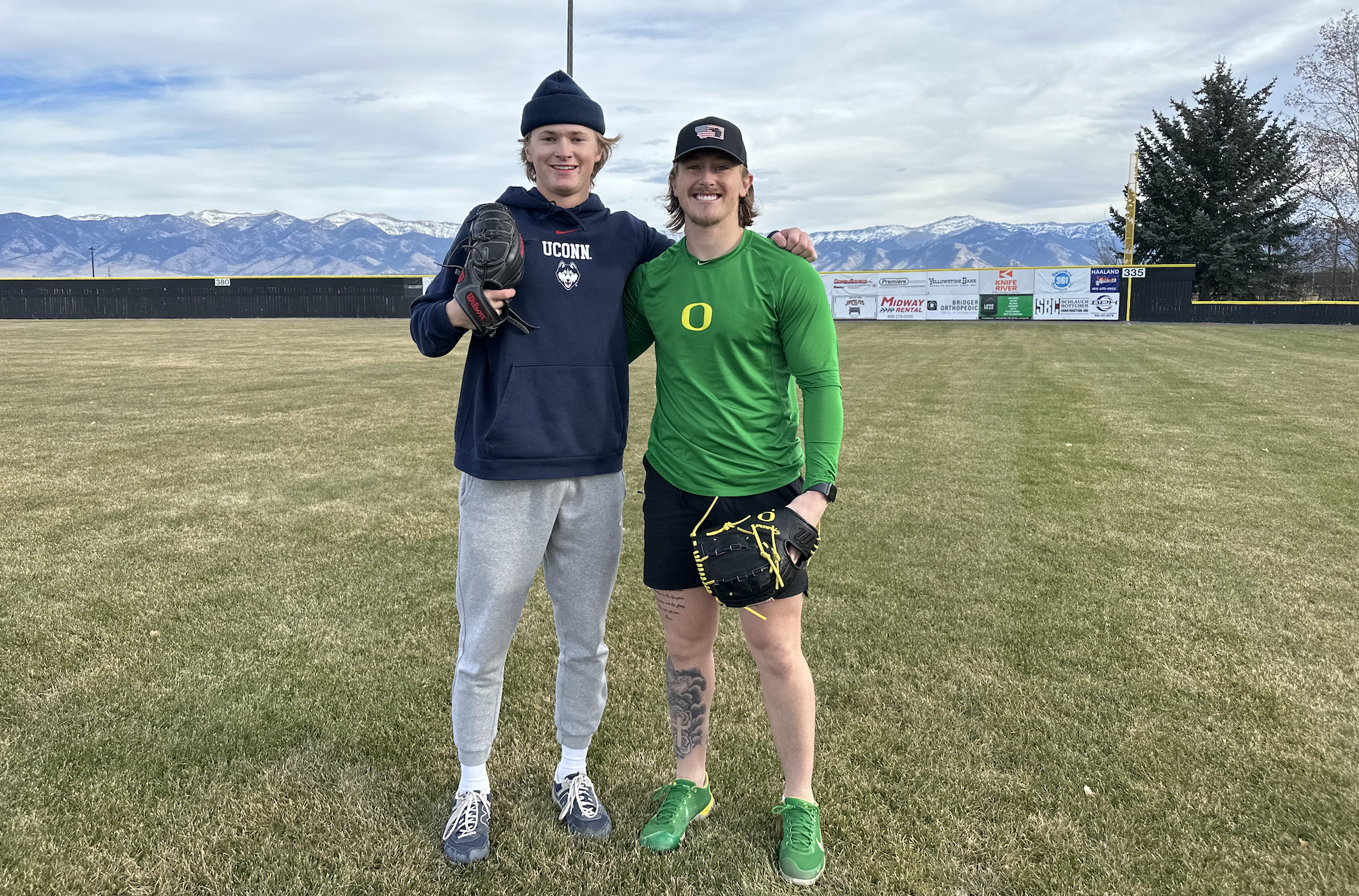 Evan Hamberger and Michael Freund UConn/Oregon Baseball Commits