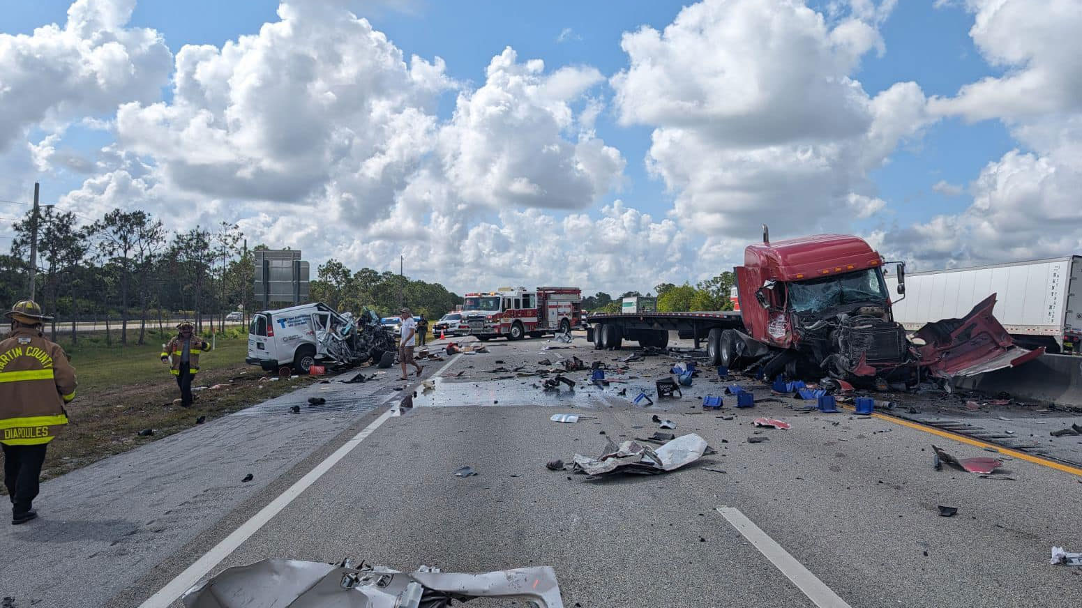 A wrong-way, head-on crash occurred on the northbound lanes of Florida's Turnpike in Martin County on May 1, 2024.