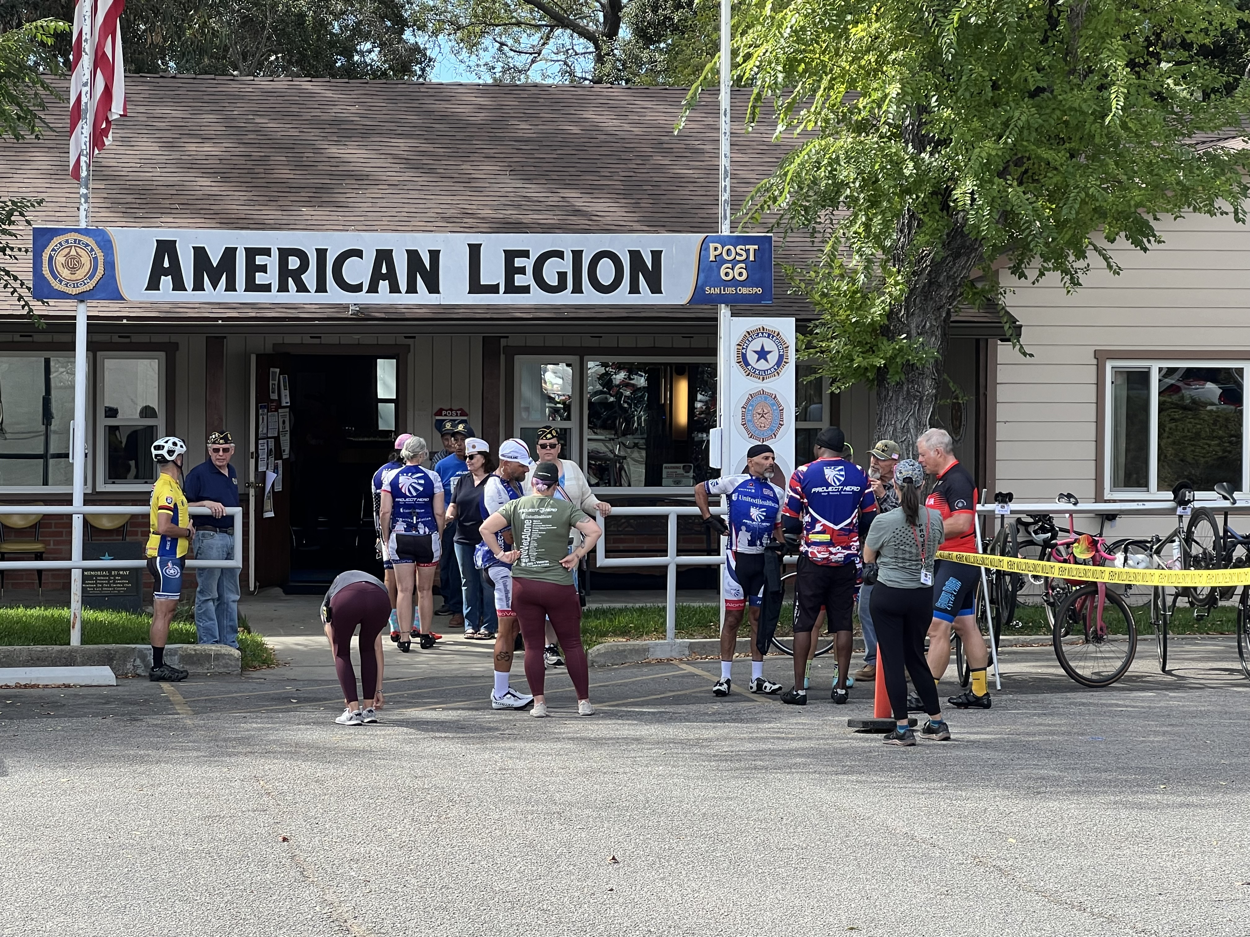 american legion hosts vetern bikers