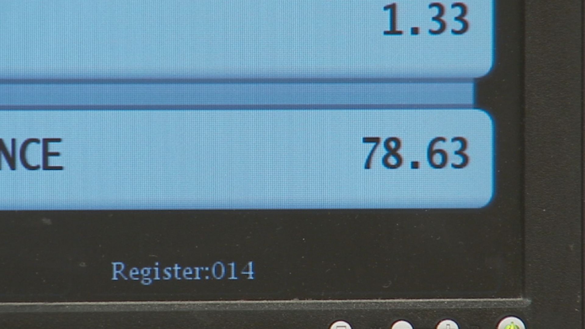 Grocery checkout monitor