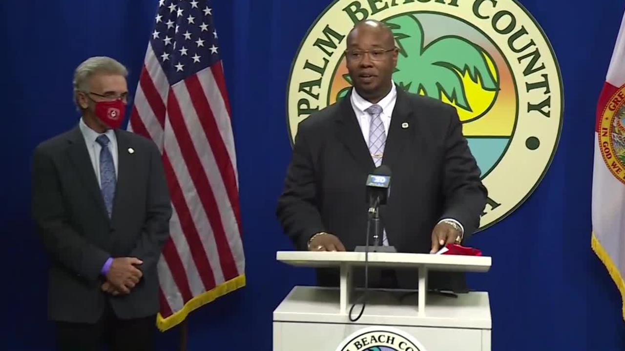 Superintendent Dr. Donald Fennoy at Palm Beach County news conference, Sept. 18, 2020