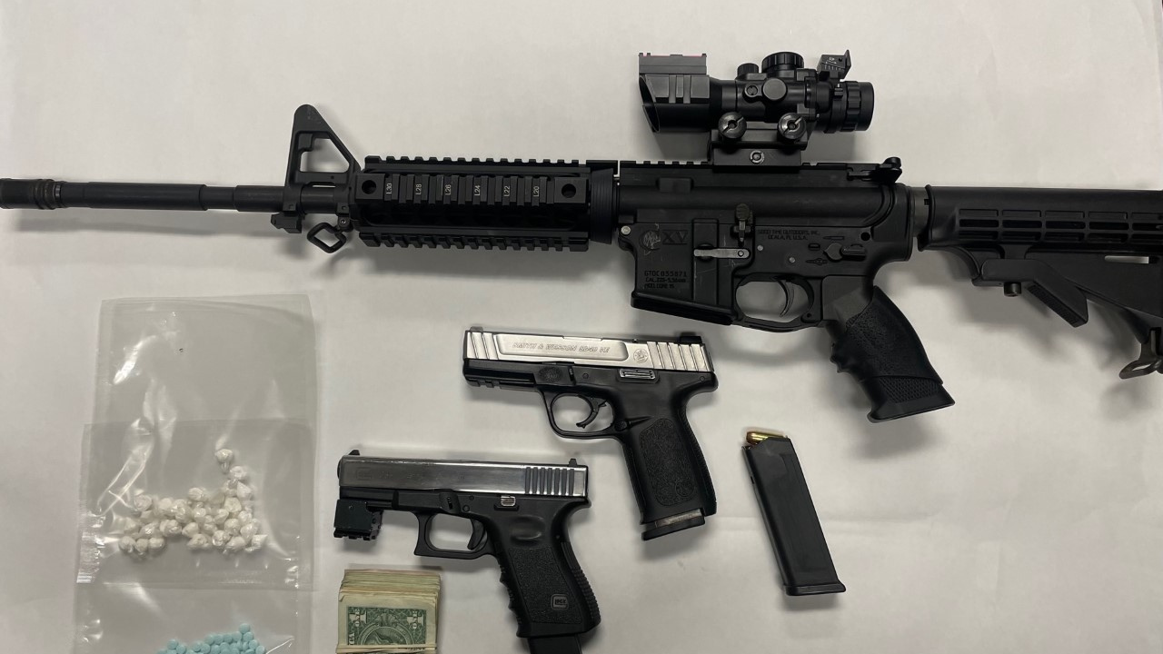 BPD: Man arrested after firearms, drugs found in search