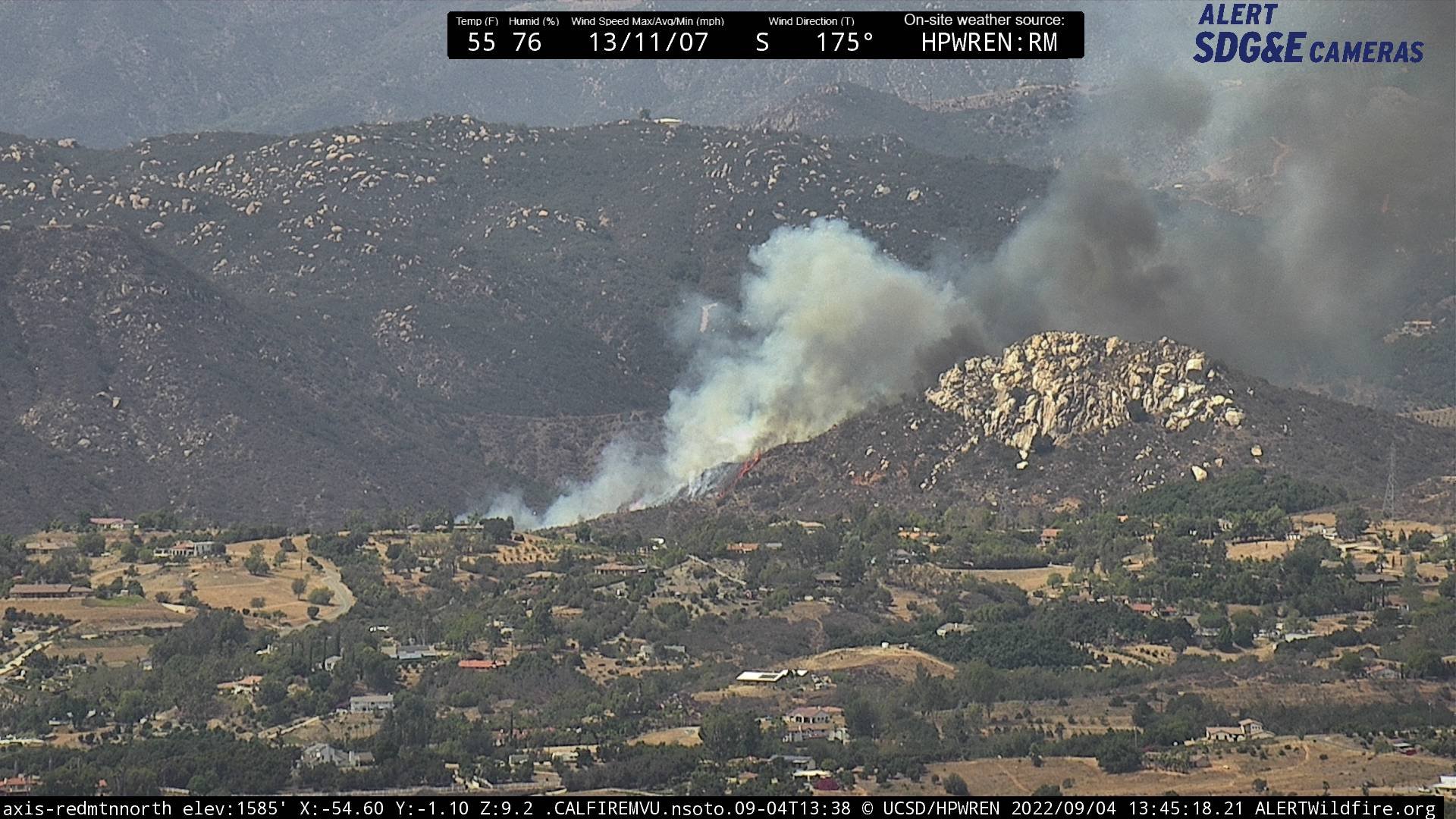 Sandia Creek fire 9/4/22