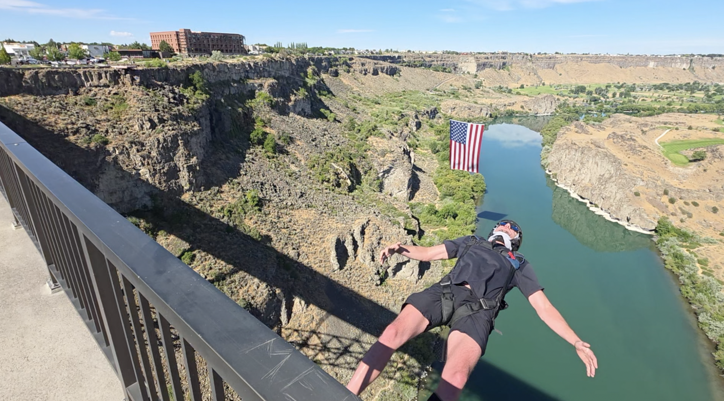 'The Patriot' flag returns to Snake River Canyon for July 4th