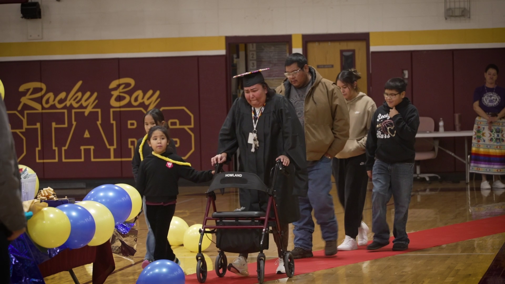 Rocky Boy school honors principal who earned degree during cancer treatment
