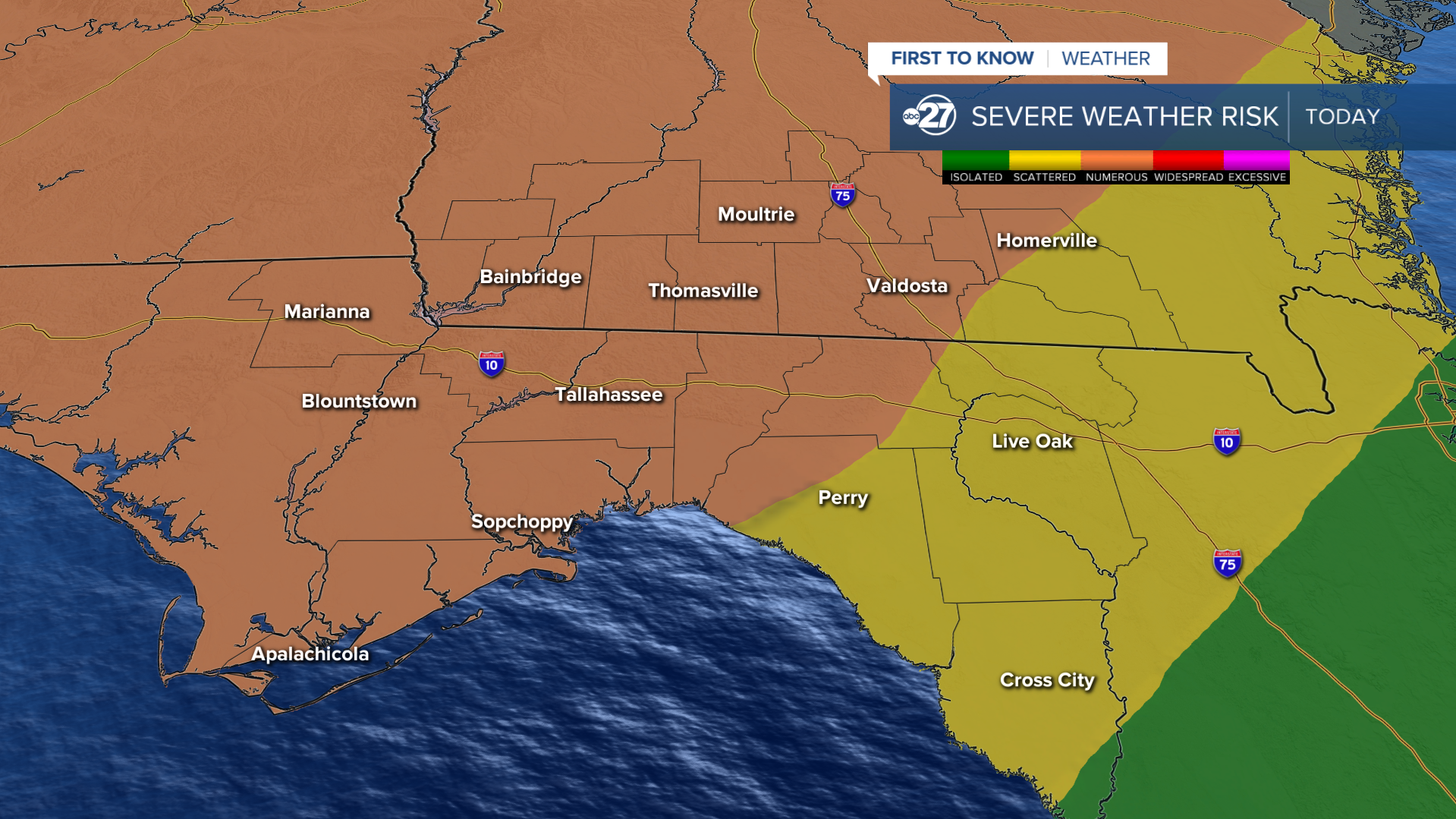 'Enhanced' or 3/5 risk for severe weather in our neighborhoods 