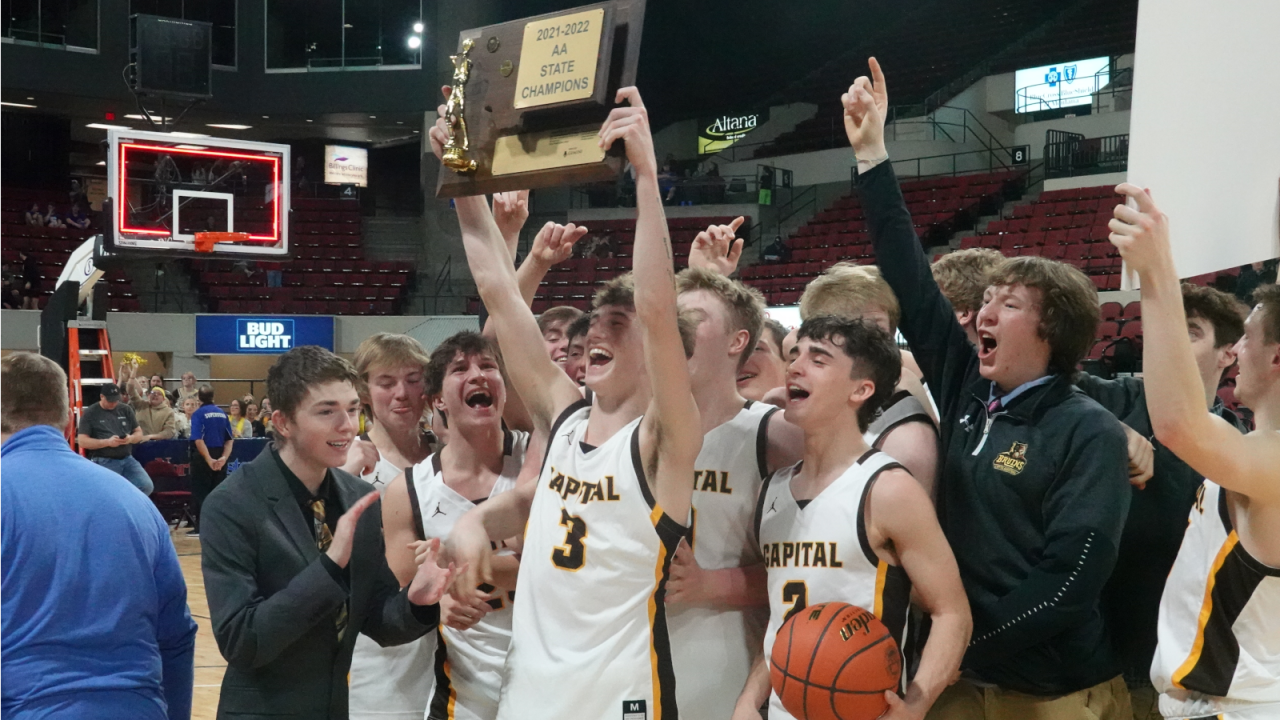 Capital High 2021-2022 AA Boys Basketball State Champions