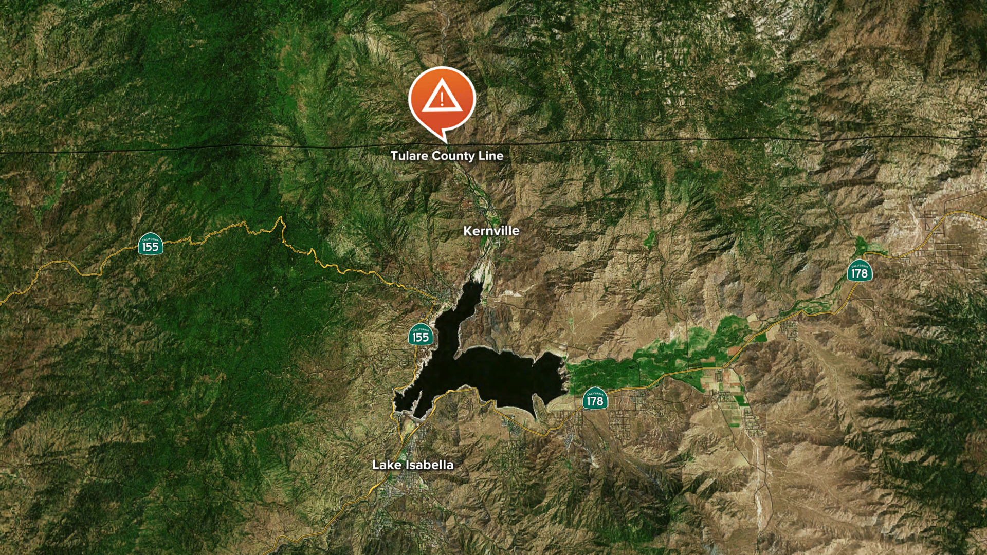 Kern River Closure Map