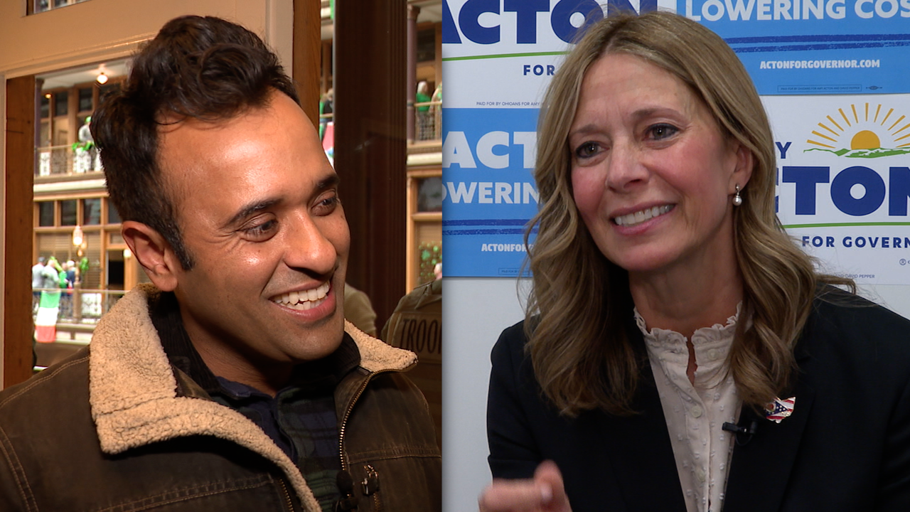 Vivek Ramaswamy and Amy Acton