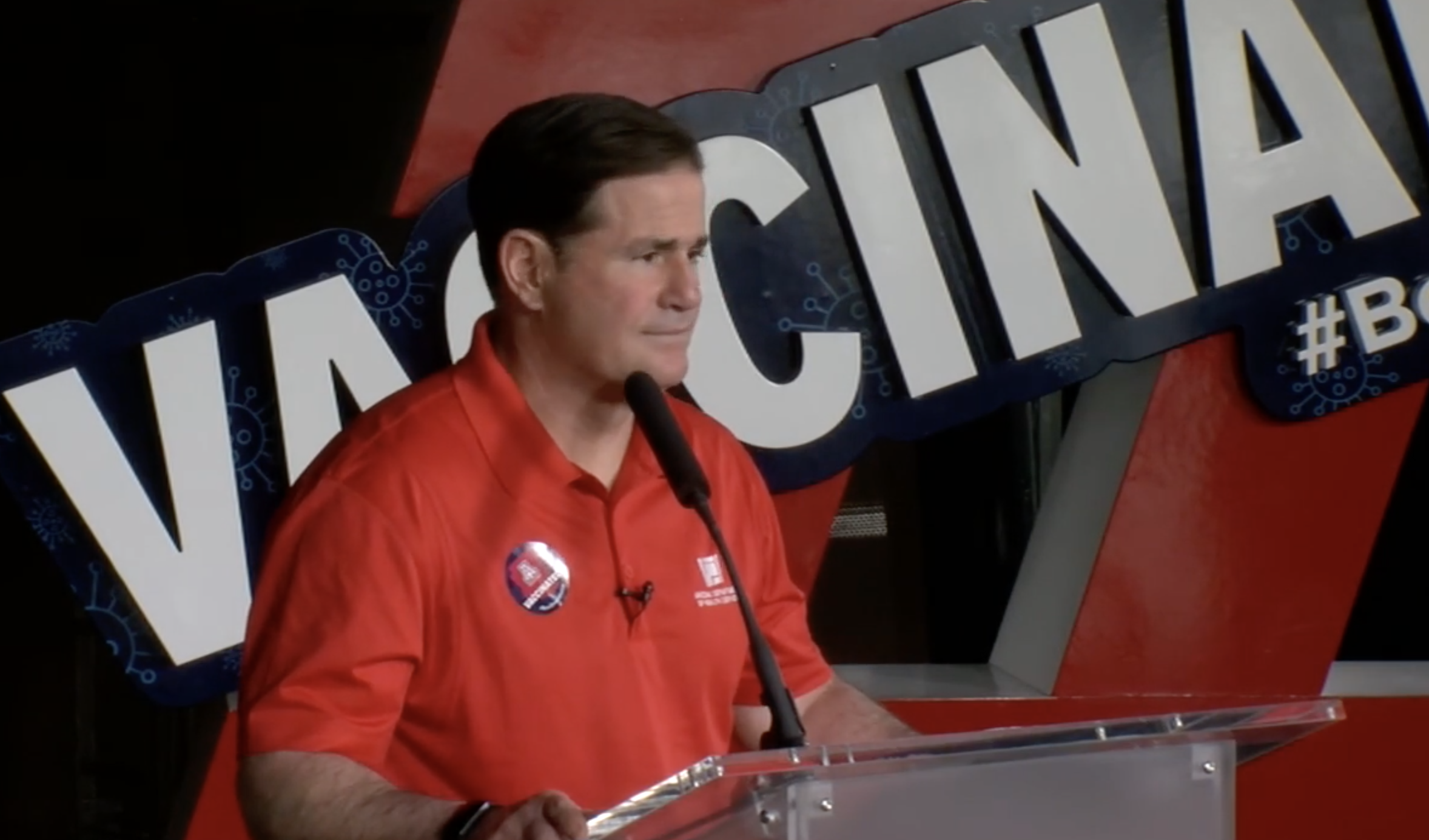 Arizona Governor Doug Ducey in Tucson for COVID-19 briefing 