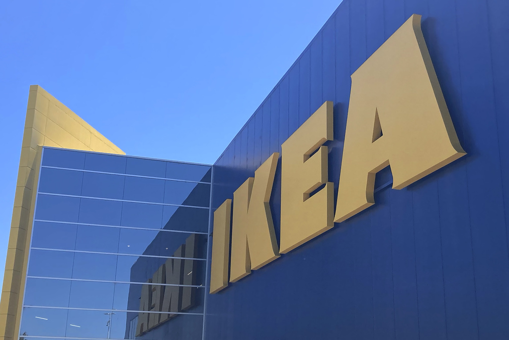 An IKEA sign is shown at a location in East Palo Alto, Calif., Monday, July 10, 2023. 