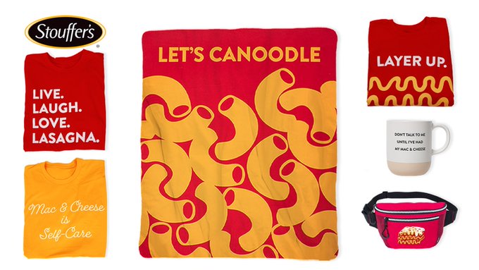 Stouffer's is launching a merchandise store and just in time for the holidays