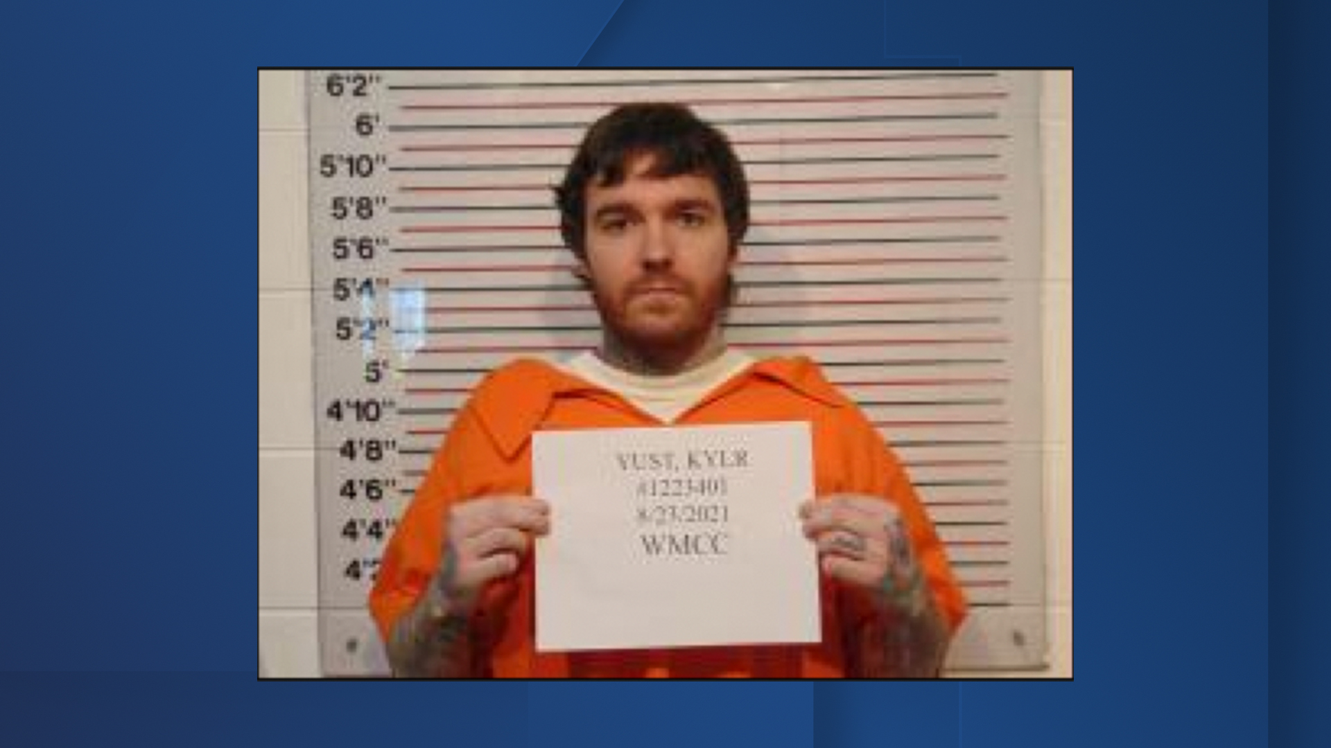 Kylr Yust mugshot 8/23/21