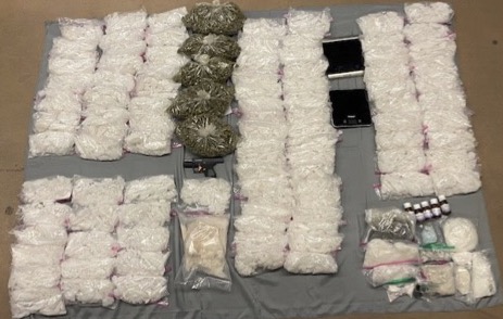 Kern County Probation Department unit seizes large quantity of drugs, handgun during search