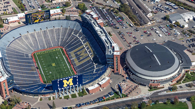 Michigan Stadium scoreboard rendering
