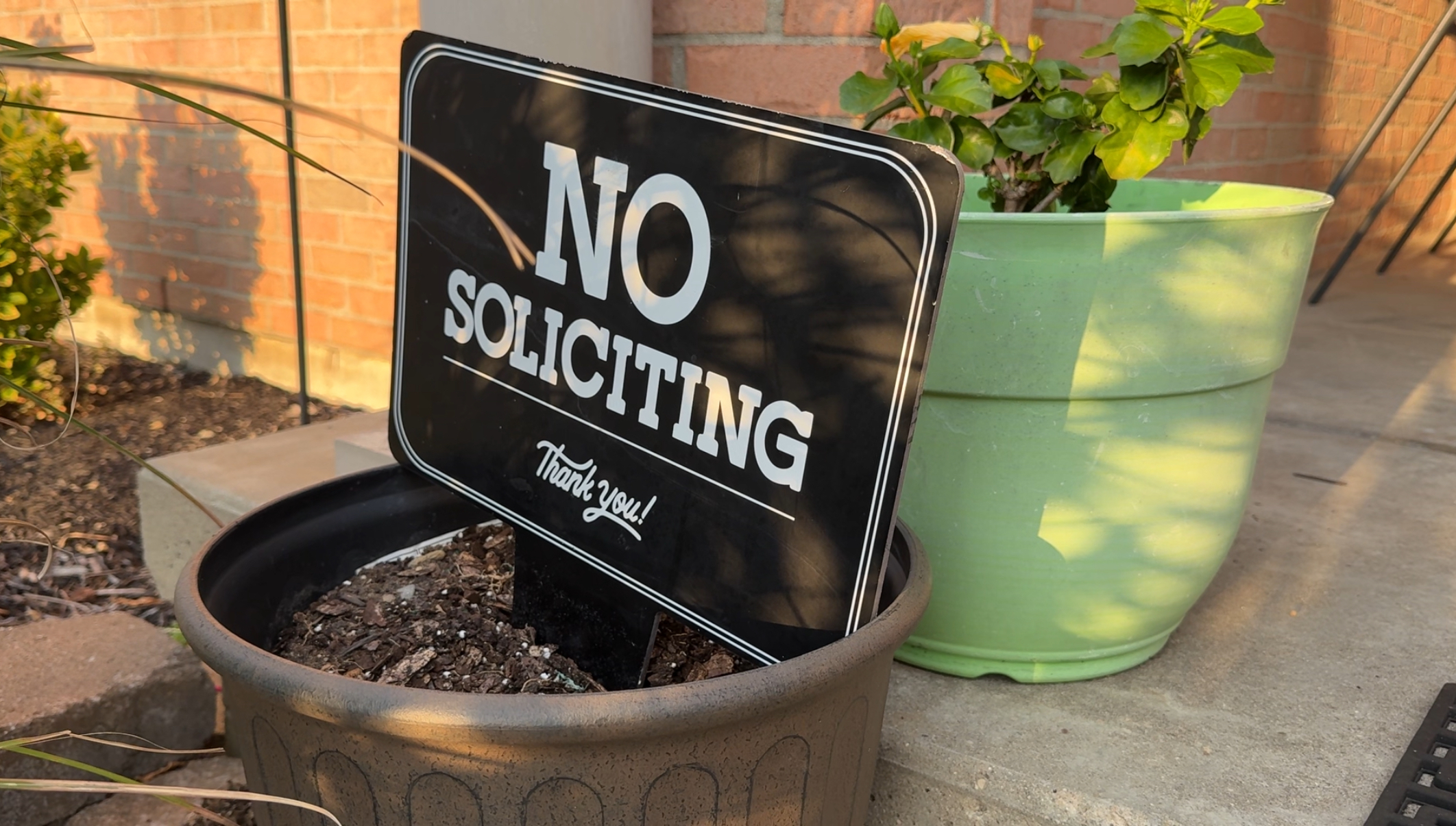 No soliciting