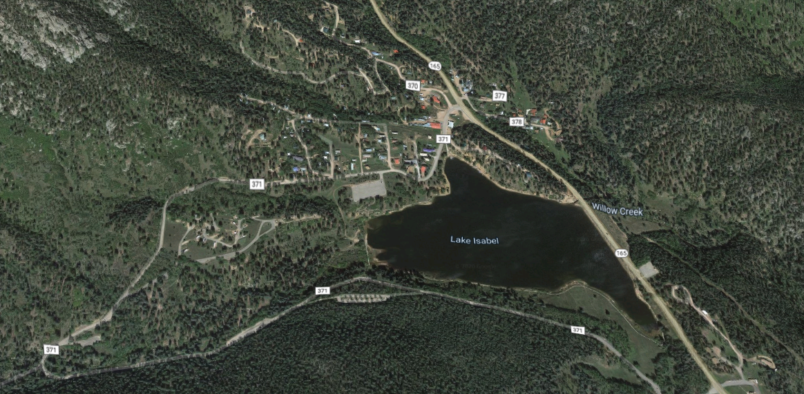 Lake Isabel in Custer County 