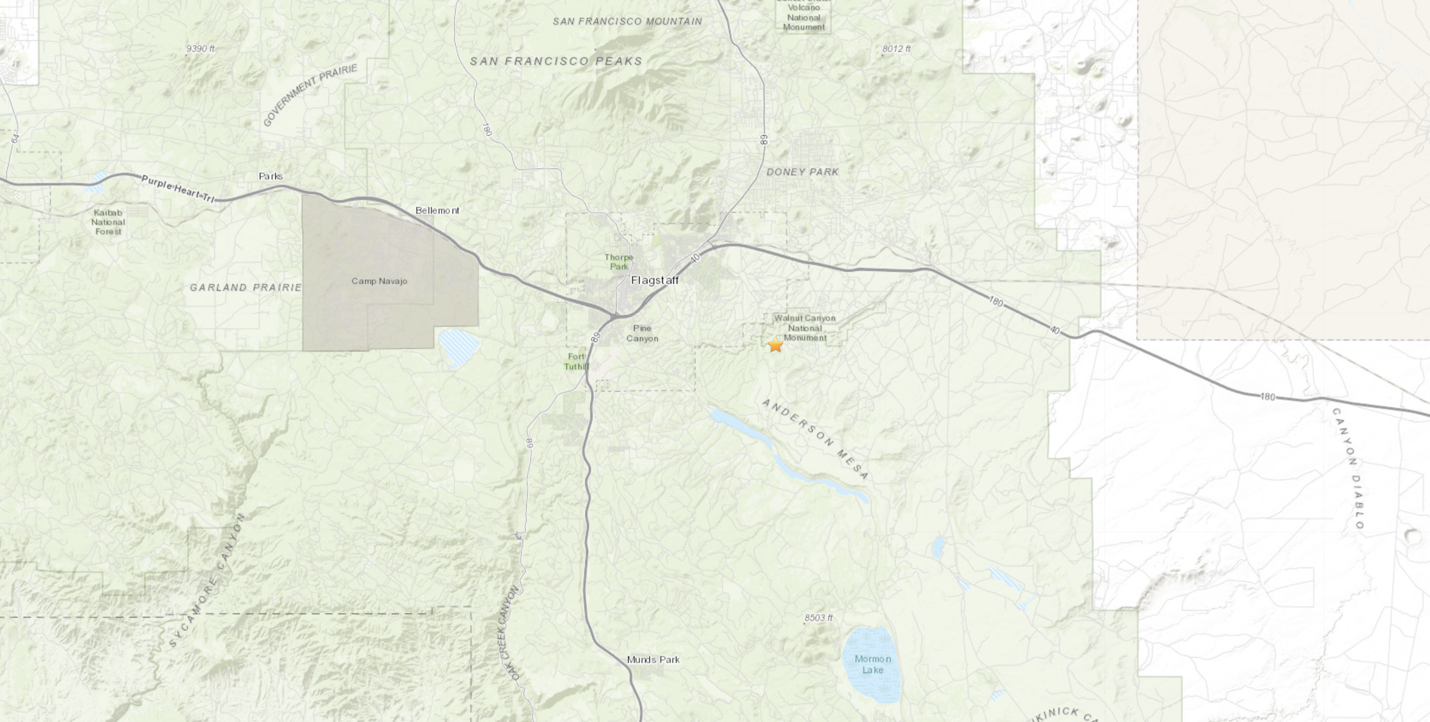 Flagstaff earthquake