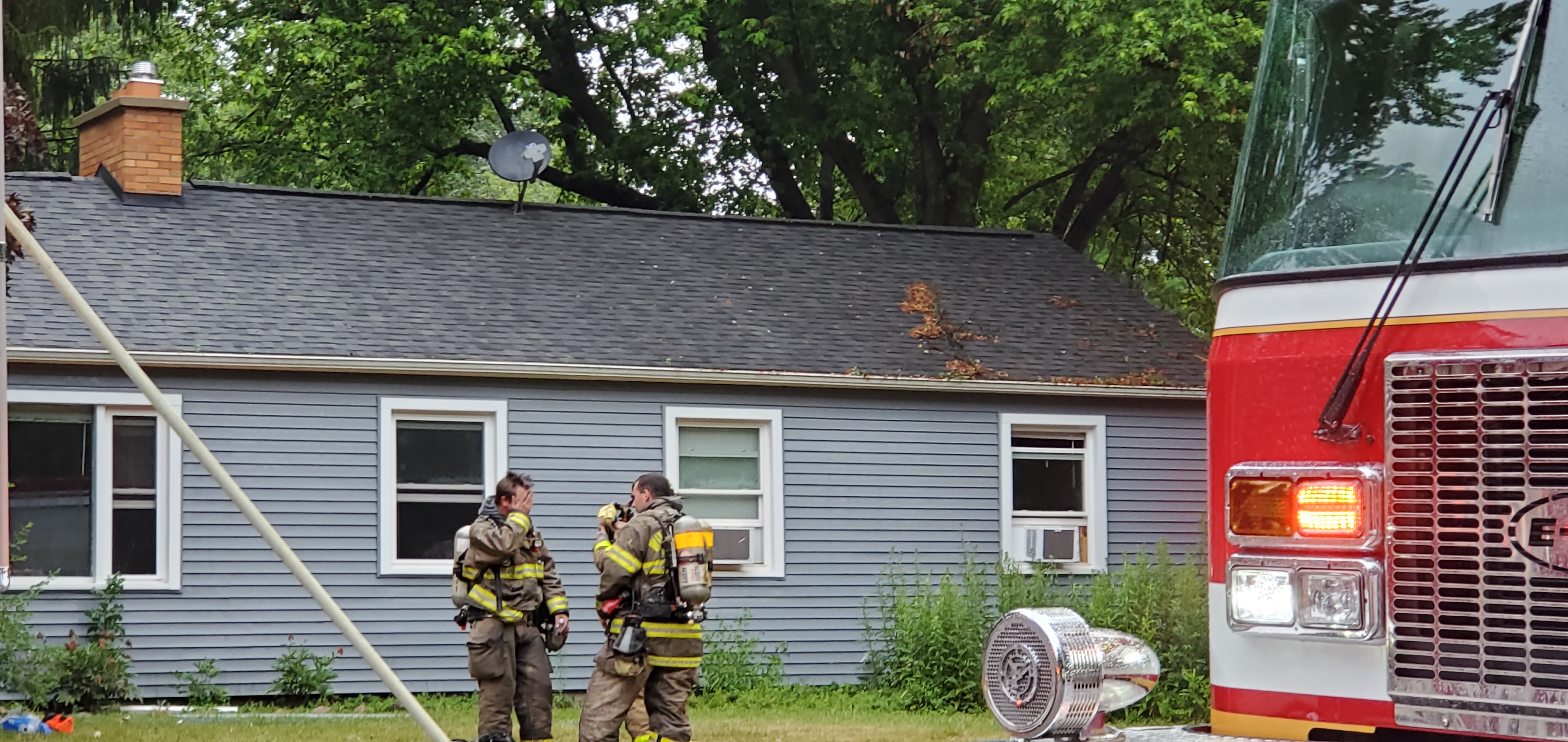 Lightning strike at Williamston home