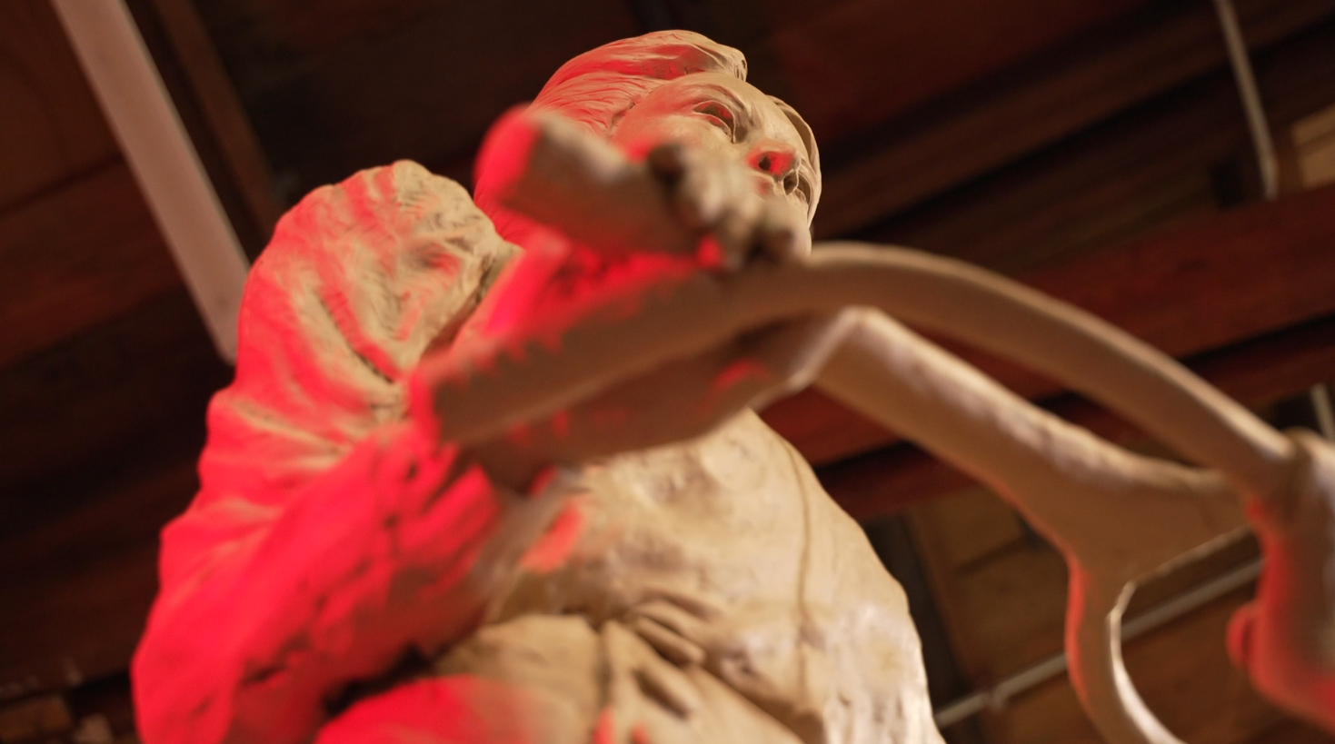 Sculptor Dave Biehl has spent about 250 hours on the piece so far, and he estimates he has at least 50 hours of work remaining.