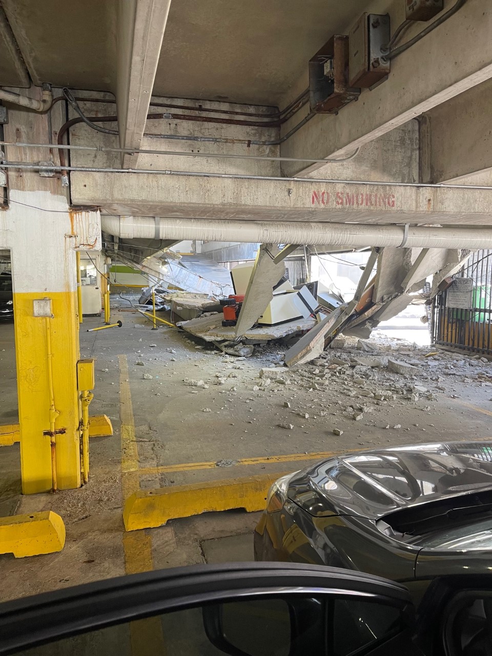 Parking garage collapse