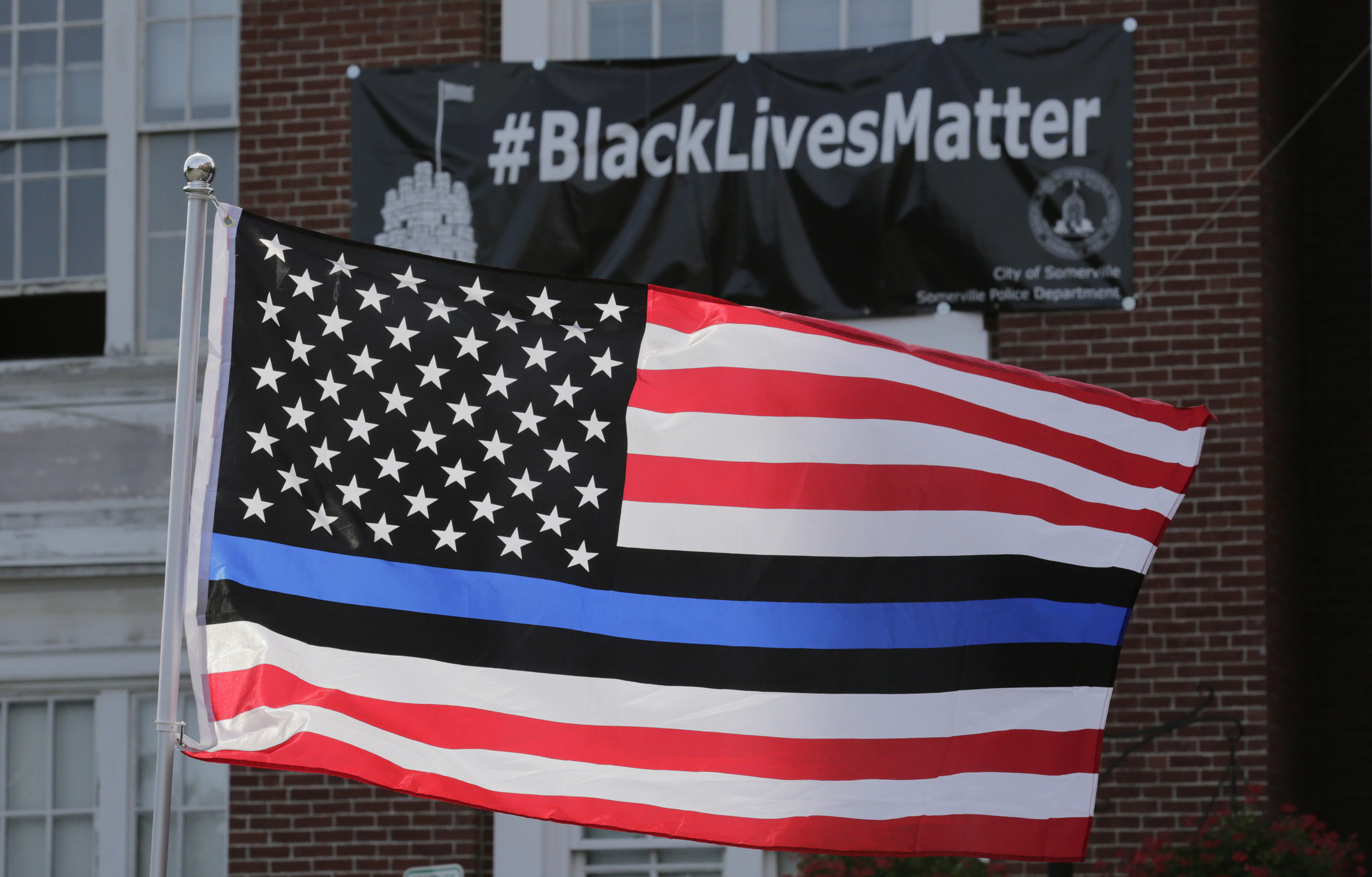 San Francisco police chief bans officers from wearing 'thin blue line' face masks