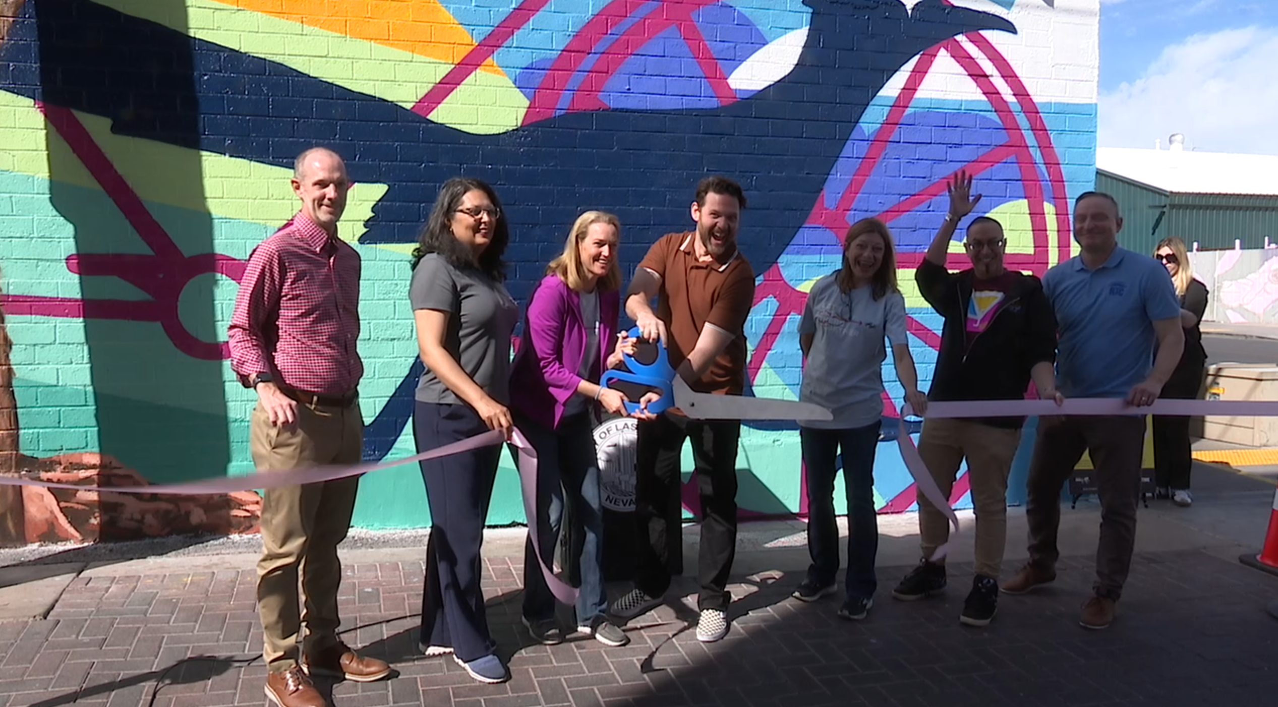 Las Vegas Arts District's newest mural promotes road safety in Southern Nevada