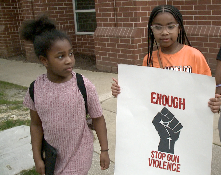 "Enough. Stop the Gun Violence" Suffolk mother says in walk to combat violence