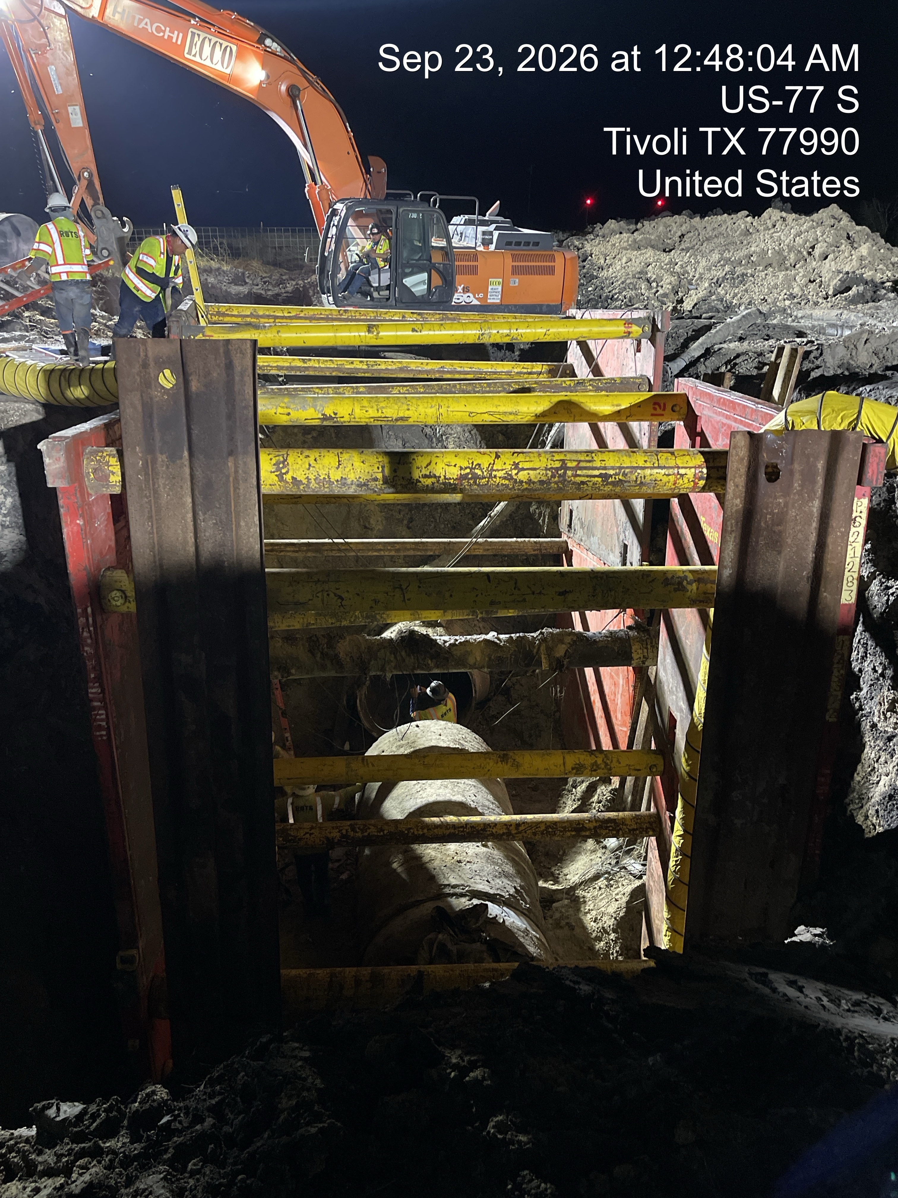 Mary Rhodes Pipeline Section Under Repair in Corpus Christi