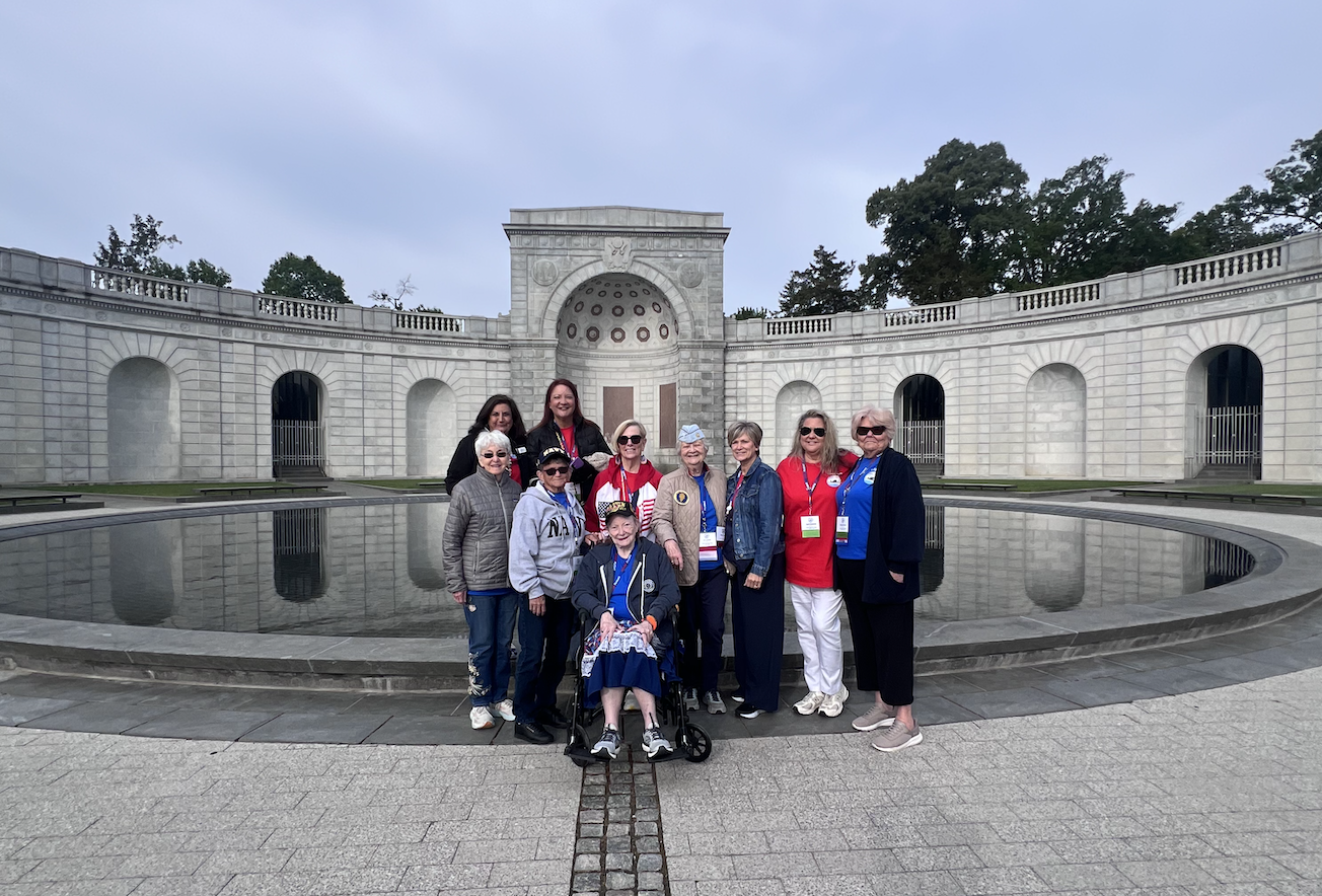 Five San Diego women veterans stood along side their Honor Flight guardians, as they were inducted into the Military Women's Memorial.
