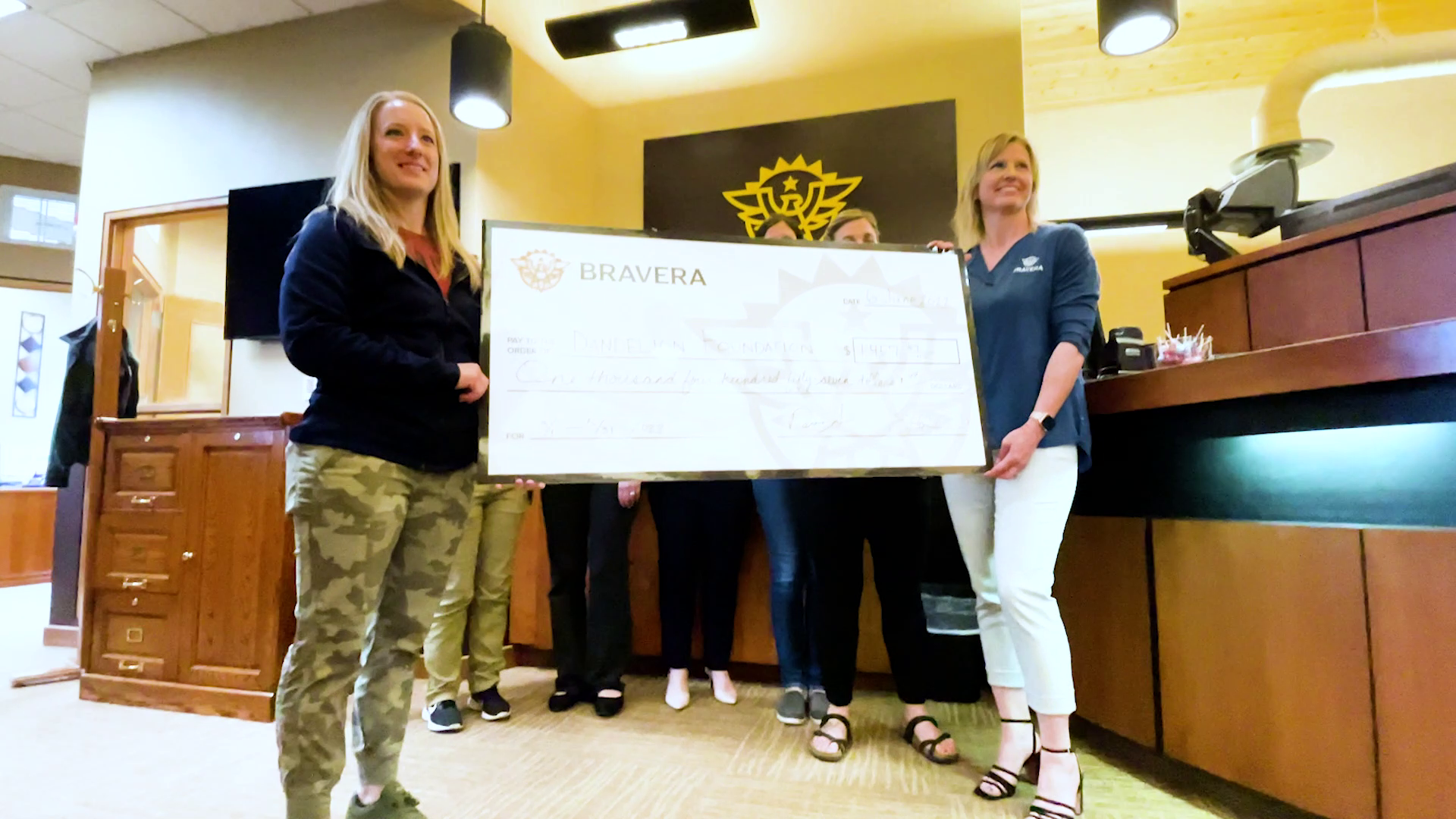 Donation at Bravera Bank