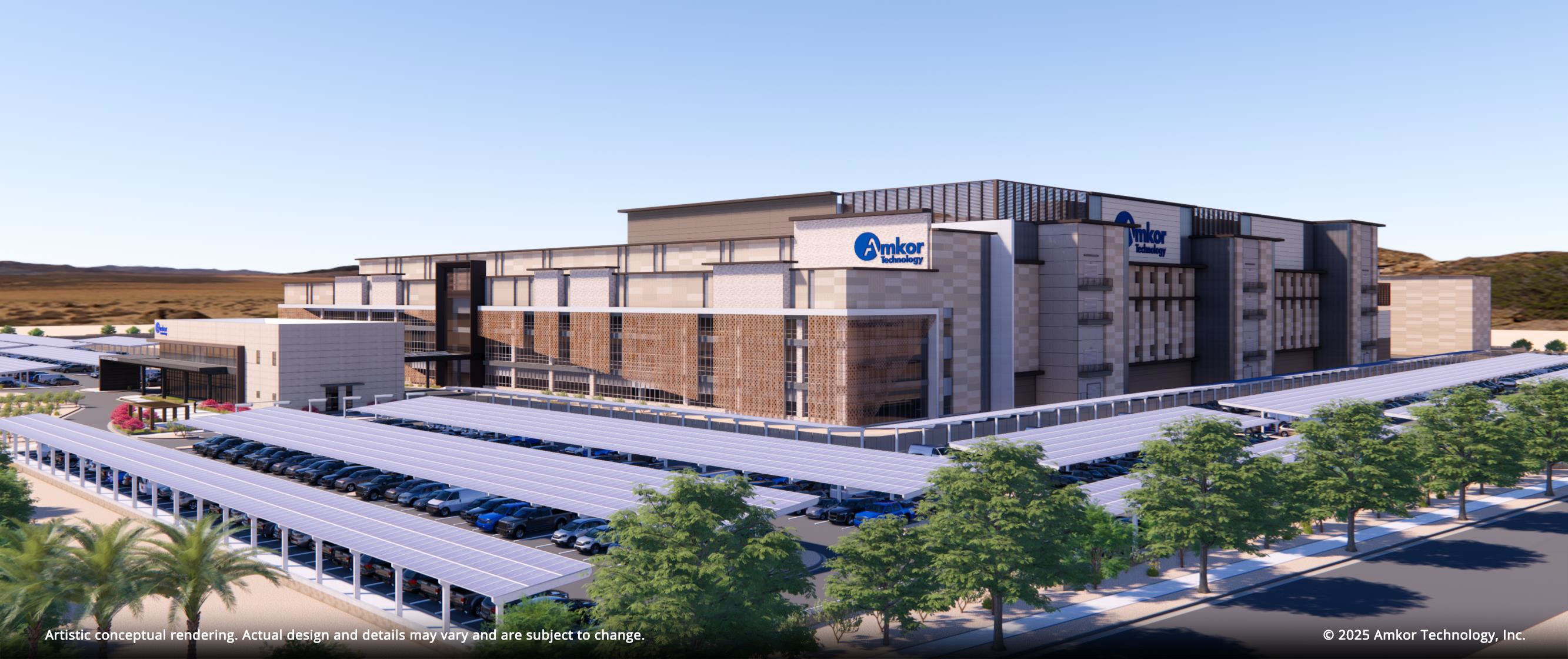Amkort Technology Arizona Alt 1.1 conceptual rendering - building face