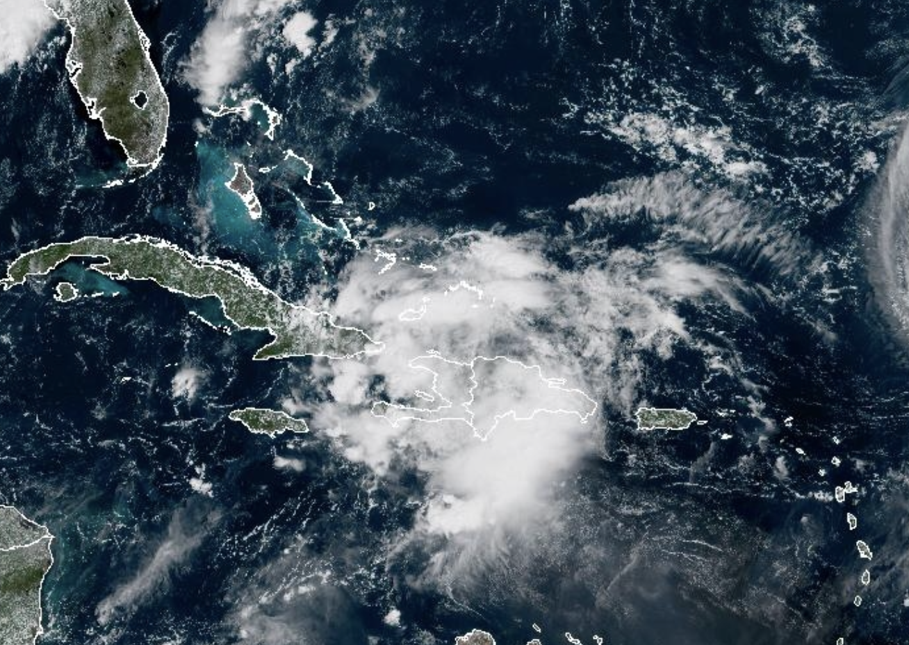 Tropical system over Haiti