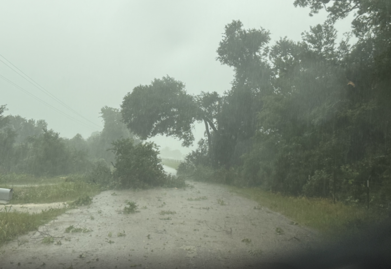 Milam County storm debris